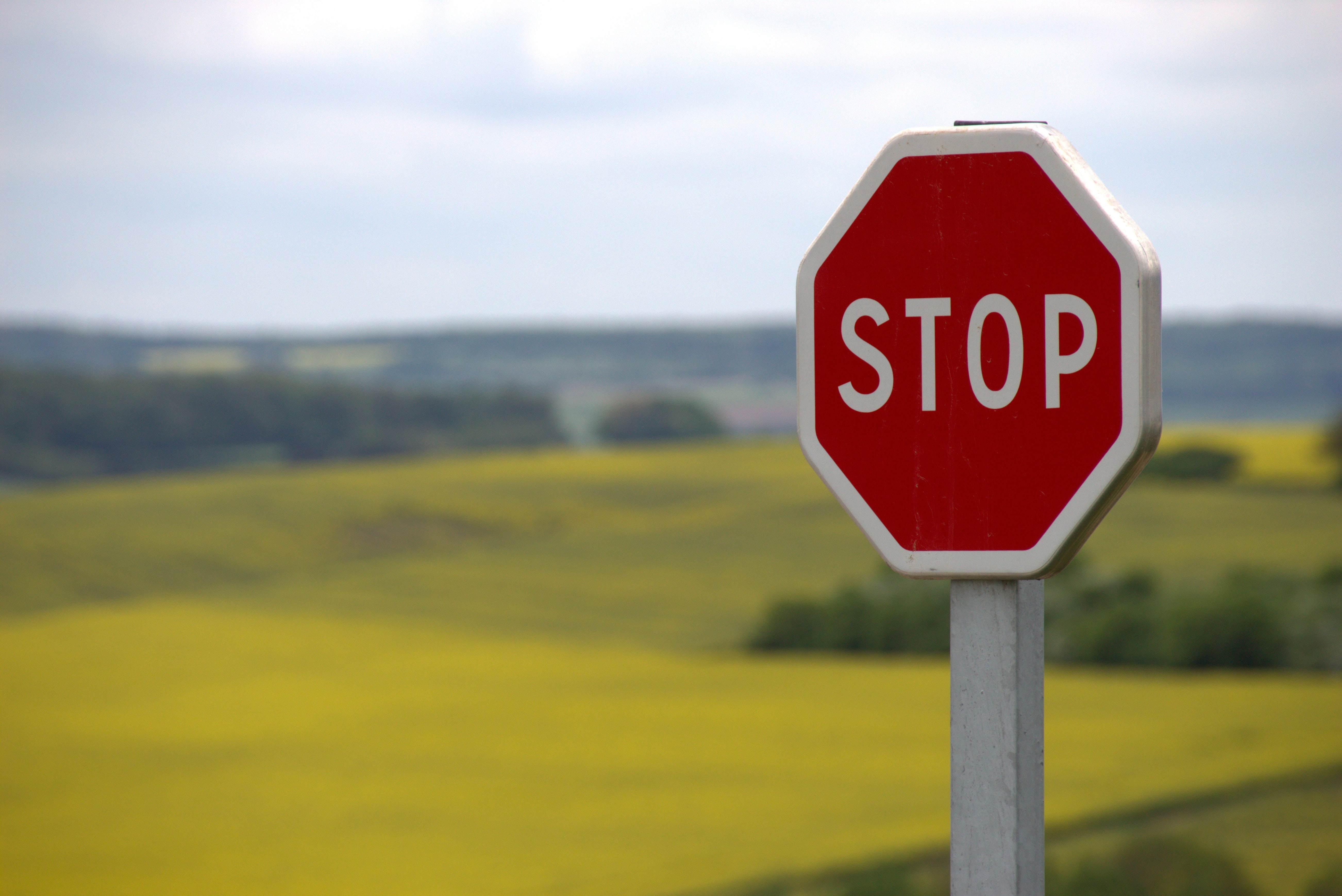 Red Stop Sign, Attention, Road sign, Sign, Signpost, HQ Photo