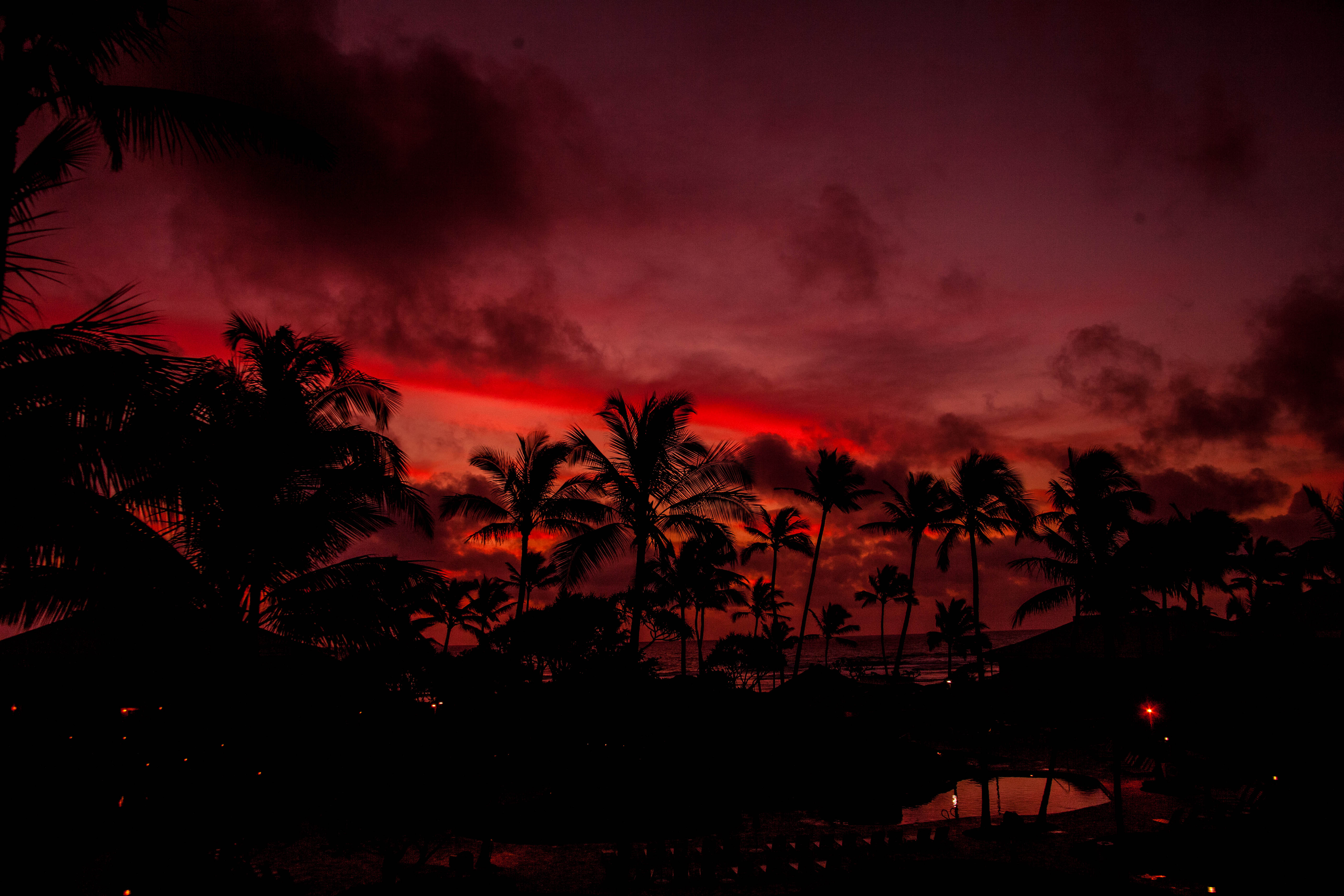 Red sunset photo