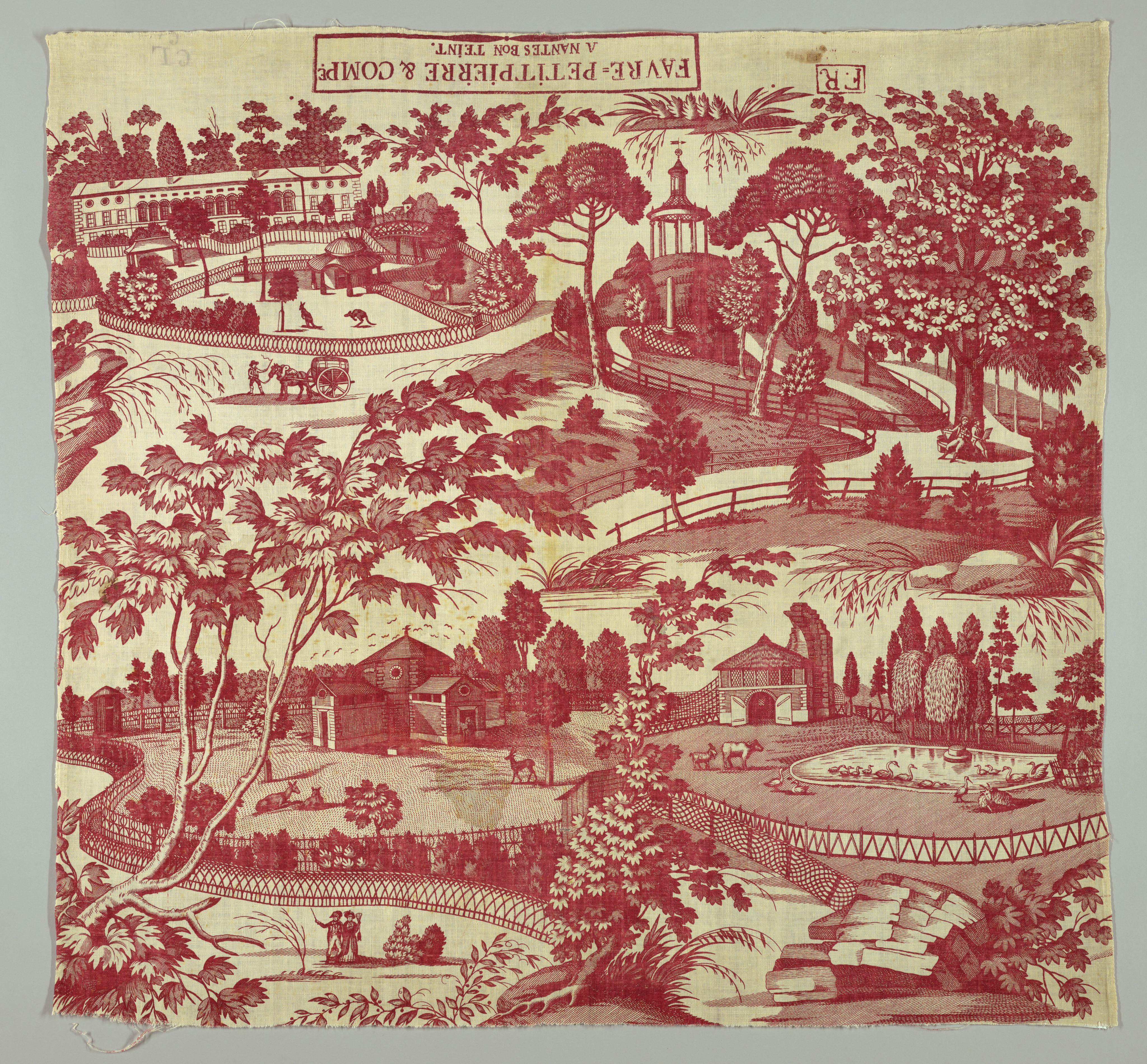 Textile, Le Jardin des Plantes, 1802–18 | Objects | Collection of ...
