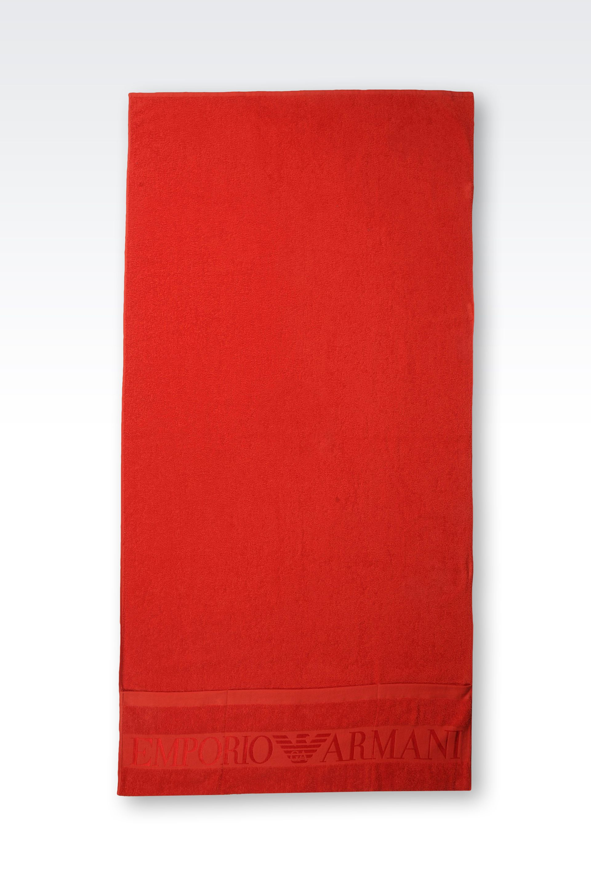 Lyst - Emporio Armani Beach Towel in Red for Men
