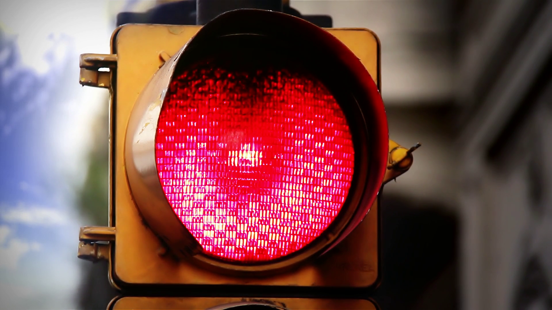 Red Traffic Light in Buenos Aires Stock Video Footage - Videoblocks