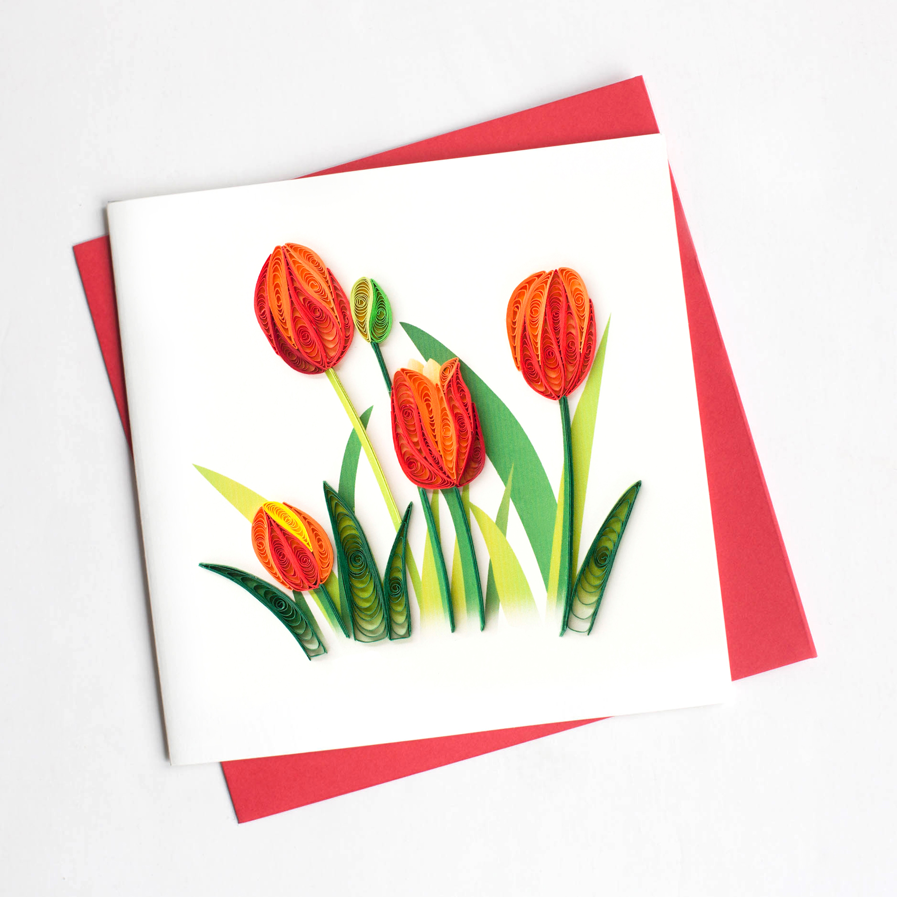 Red Tulip | BL901 - Quilling Card