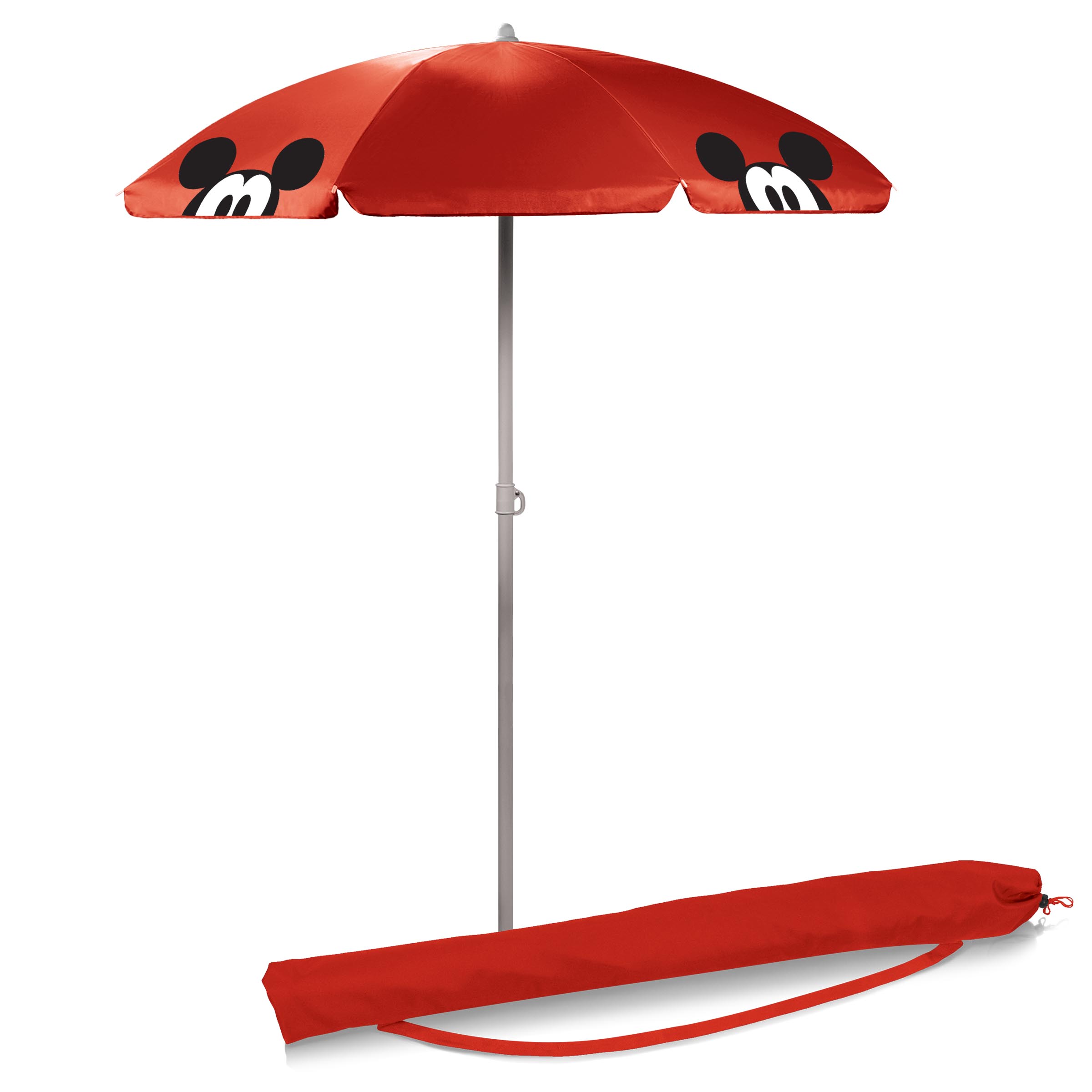 Mickey Mouse - '5.5' Portable Beach Umbrella by Picnic Time (Red ...