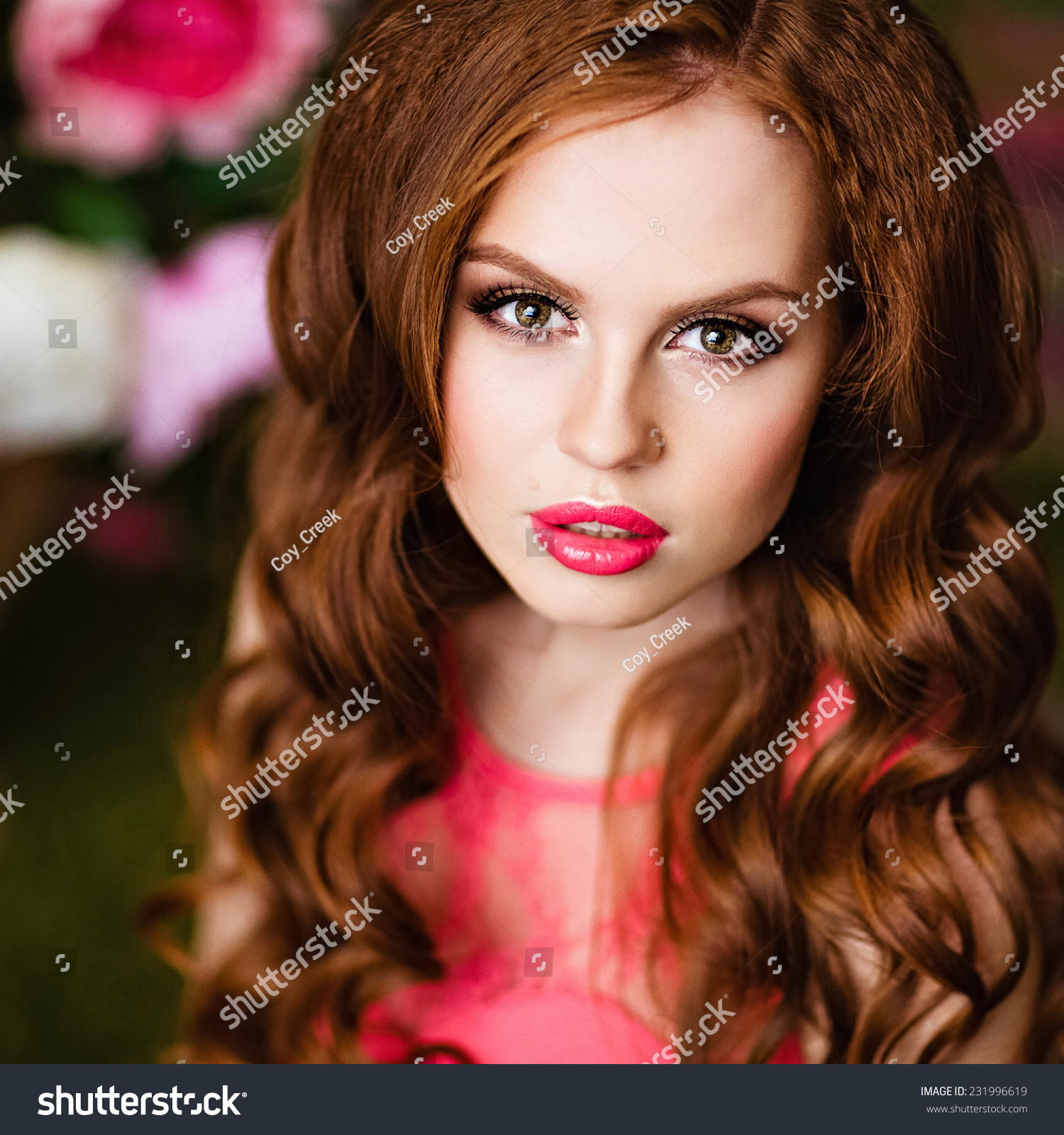 Portrait Sensual Sexy Redheaded Girls Stock Photo (Download Now ...