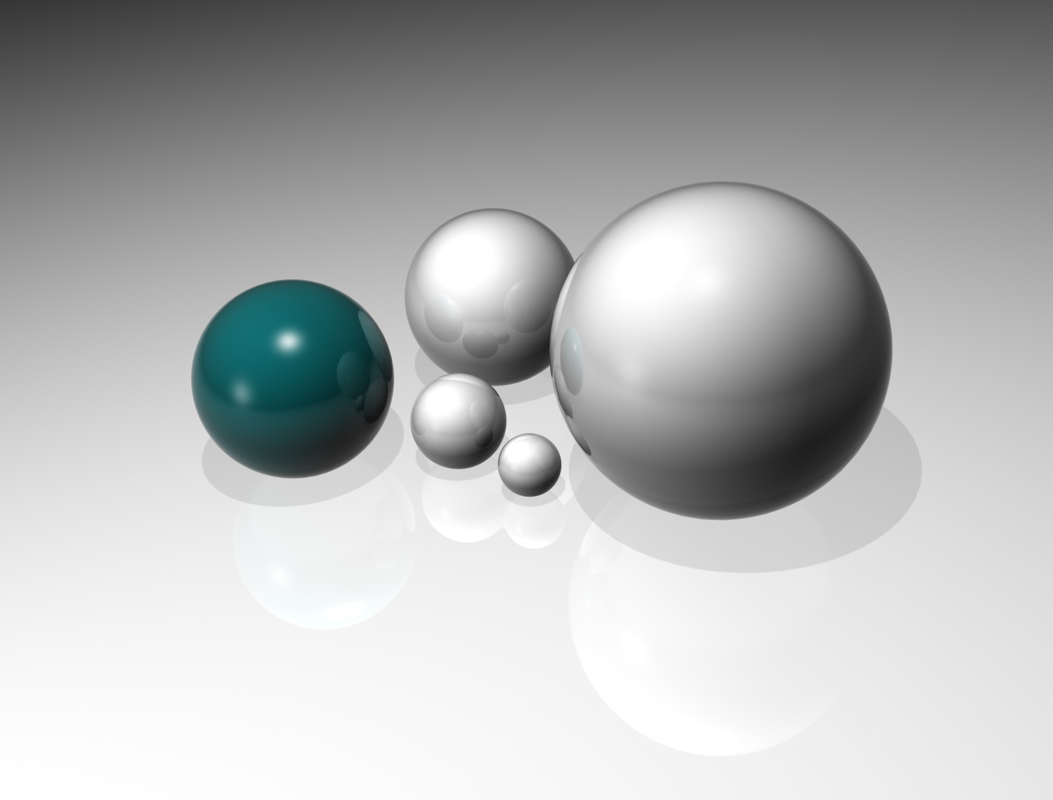 Reflecting Spheres, 3d, Balls, Blue, Clean, HQ Photo