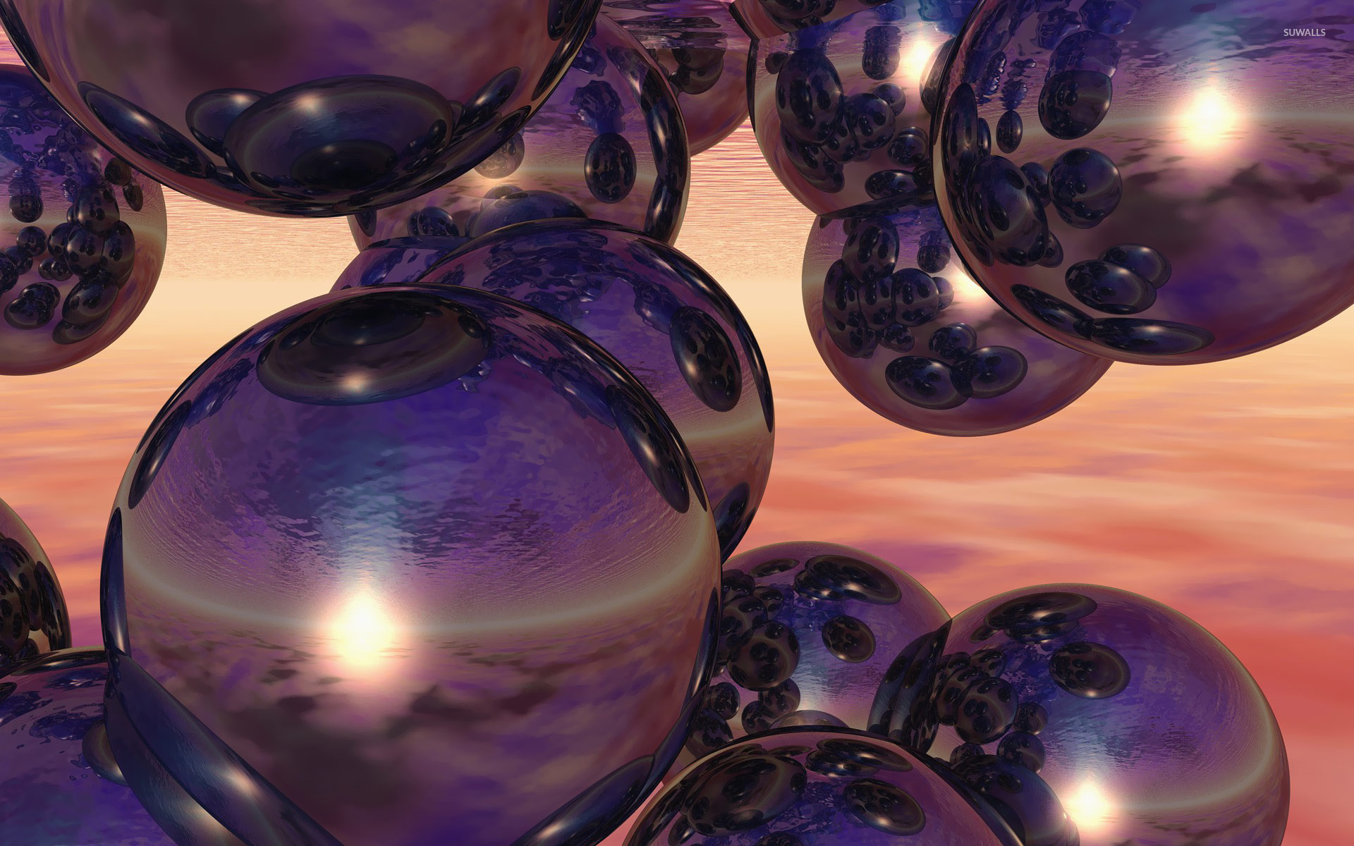Spheres reflecting each other [2] wallpaper - 3D wallpapers - #19695