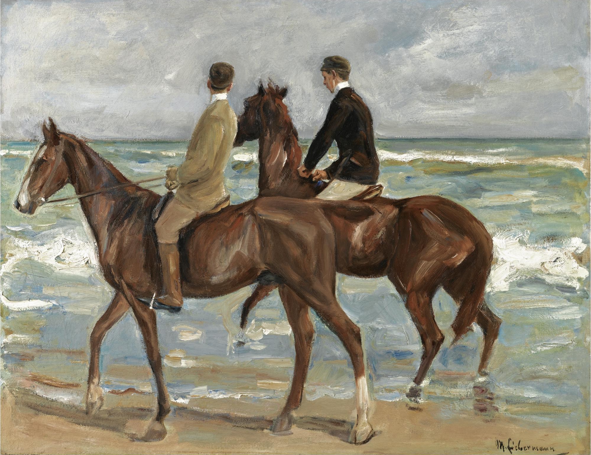 File:Max Liebermann - Zwei Reiter am Strand.jpg - Wikimedia Commons