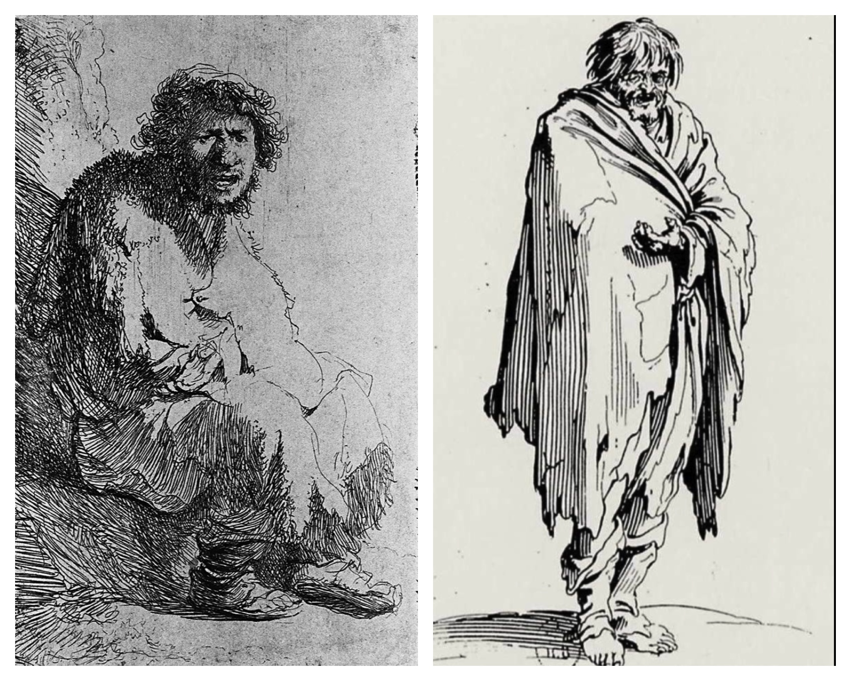 EPPH | Rembrandt's Self-portrait as A Beggar Seated on a Bank (1630)