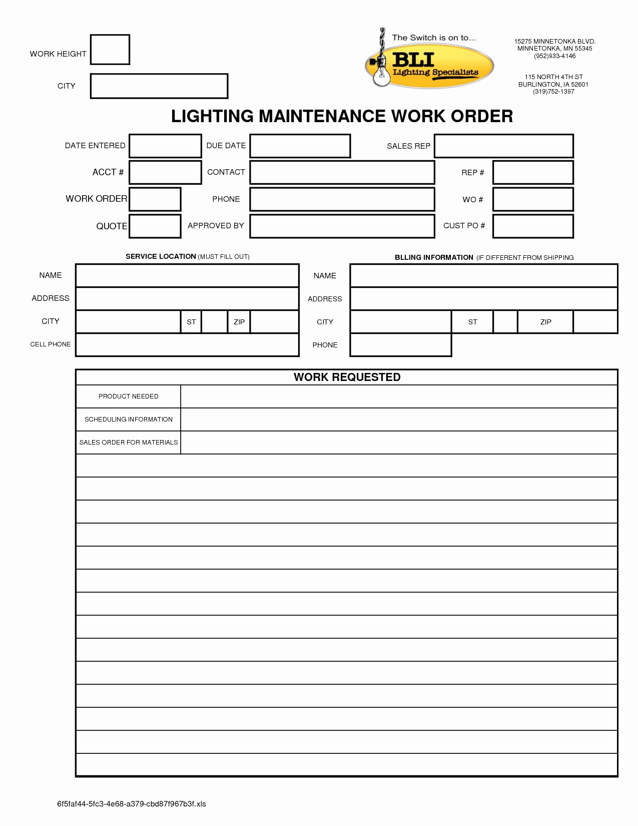 Excel Auto Maintenance Log Fresh Maintenance Repair Job Card ...