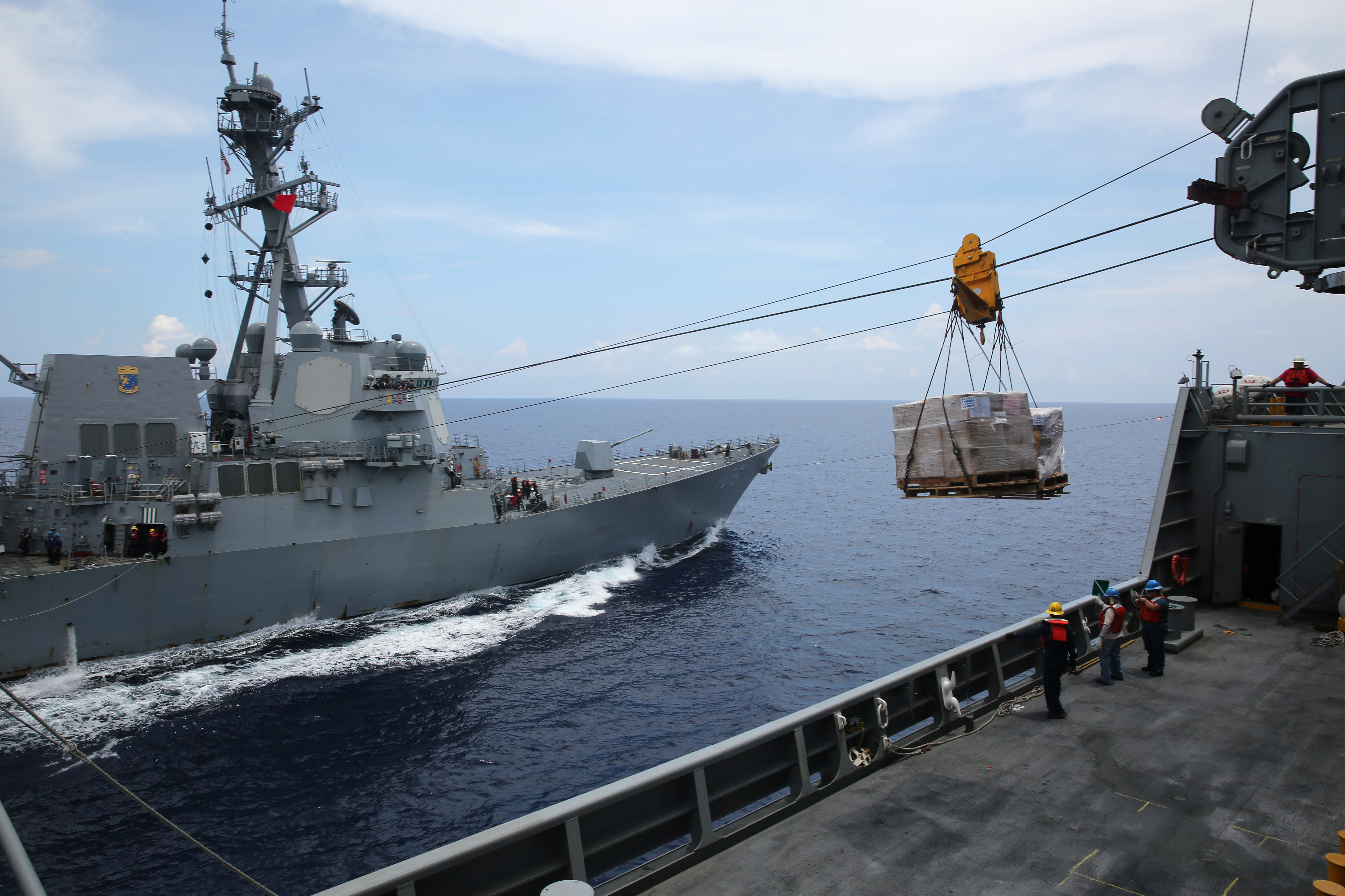 File:MSC's USNS Charles Drew Conduct's Trilateral Replenishment-at ...