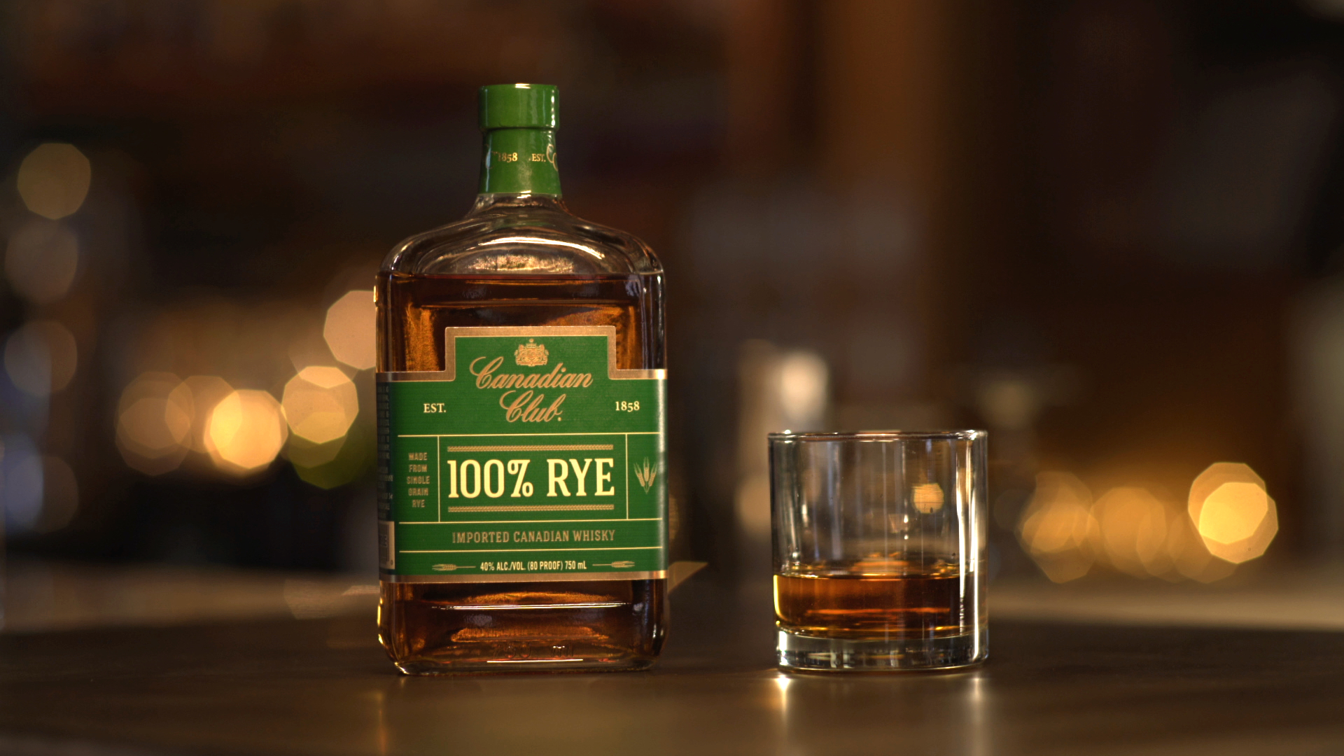 Канадский Rye Whiskey этикетка