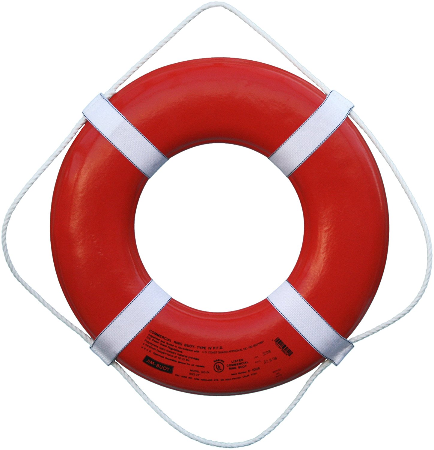 Amazon.com : Cal June USCG Approved Ring Buoy : Boat Throw Rings ...