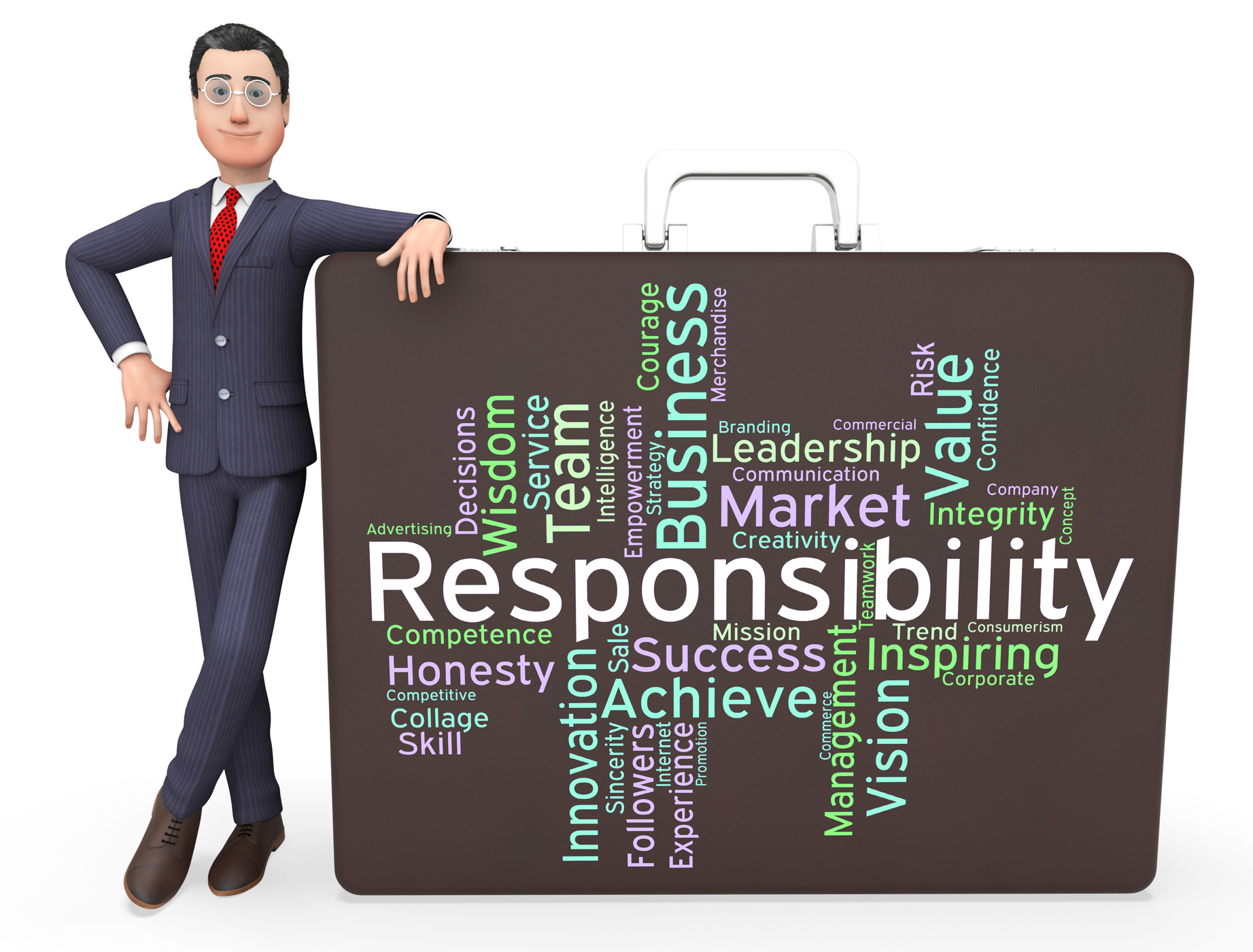 Responsibility words means duty responsibilities and text photo