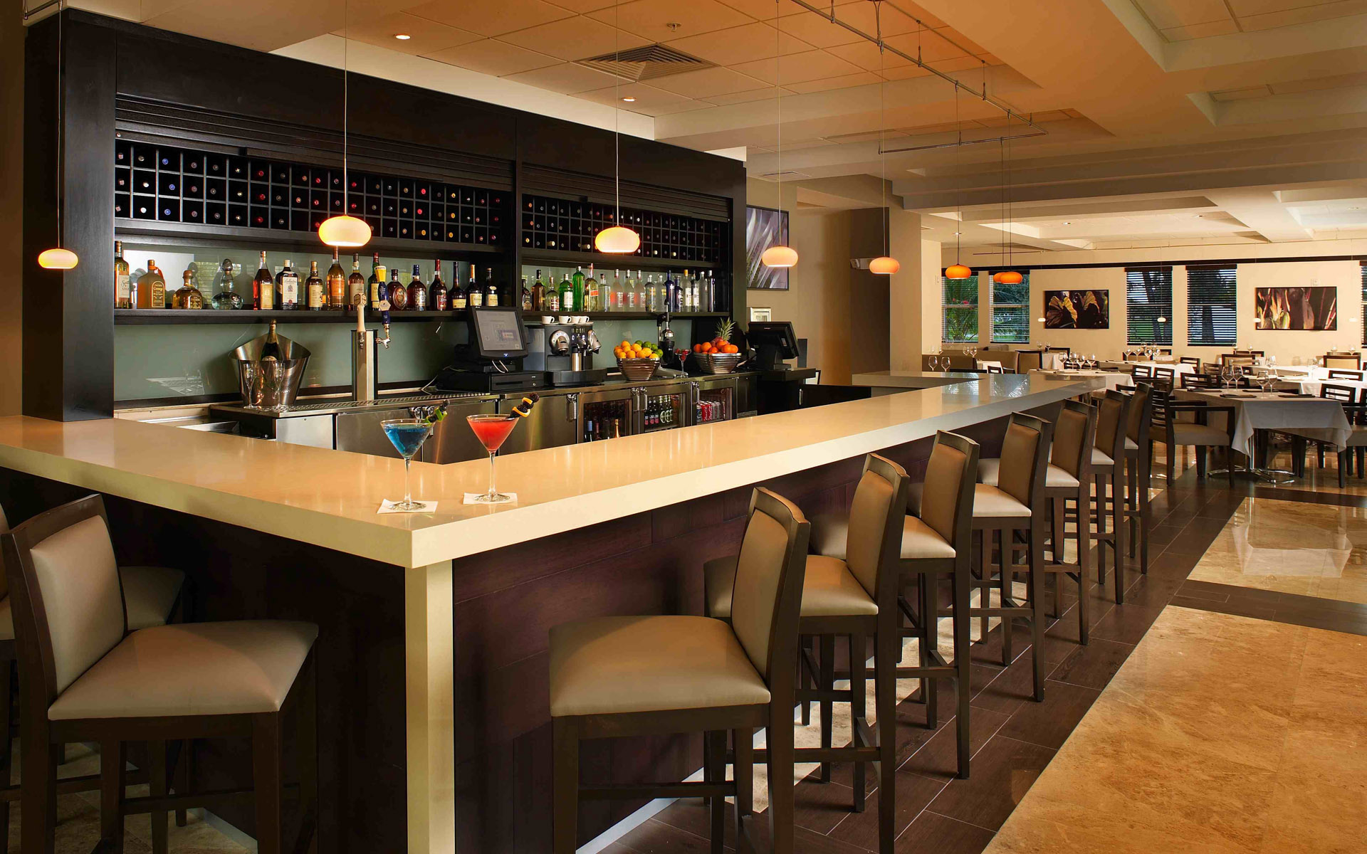 Restaurant : Contemporary Restaurant Aand Bar Designsdd Ideas In ...