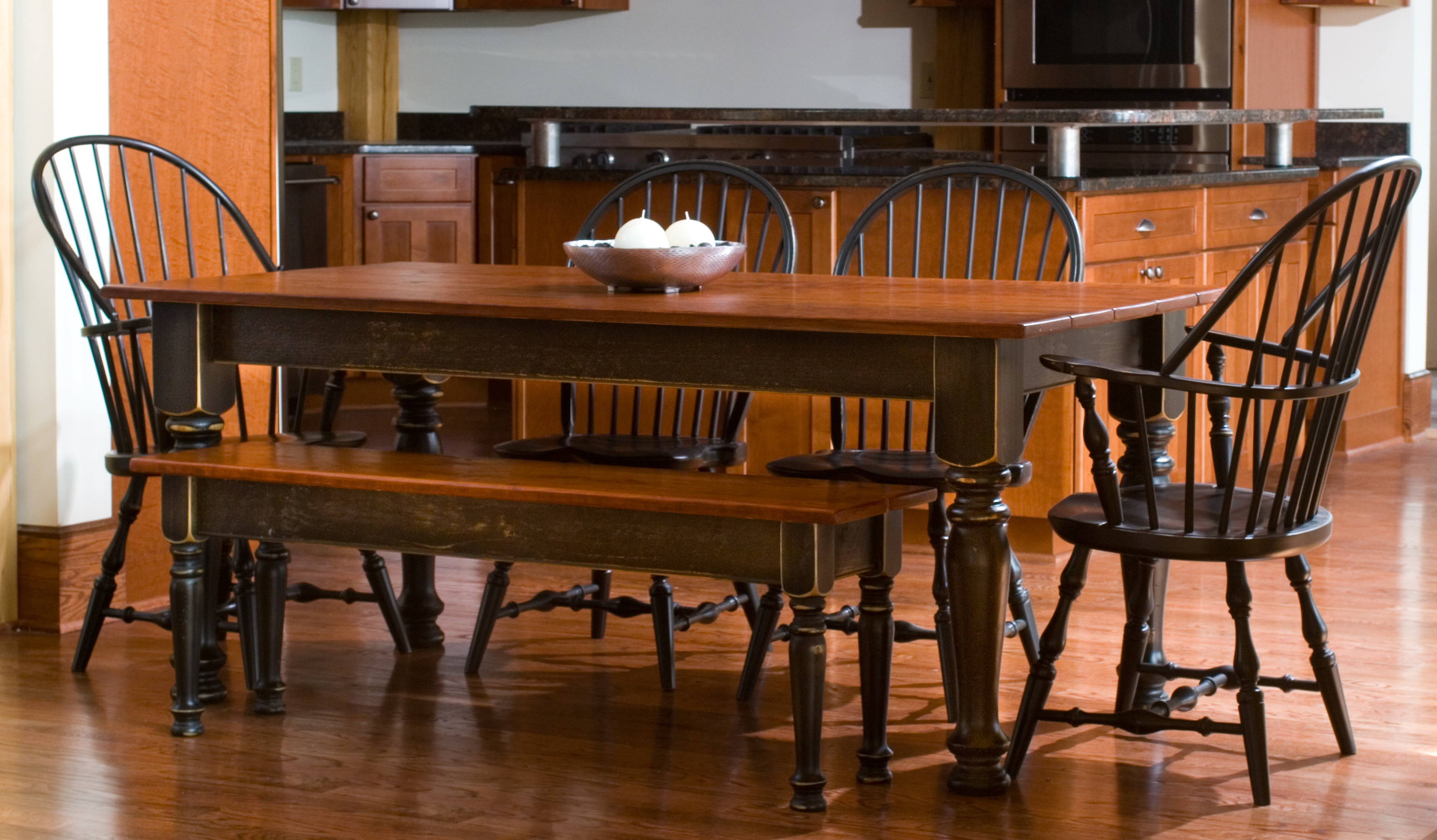 rustic dining room table | TrellisChicago