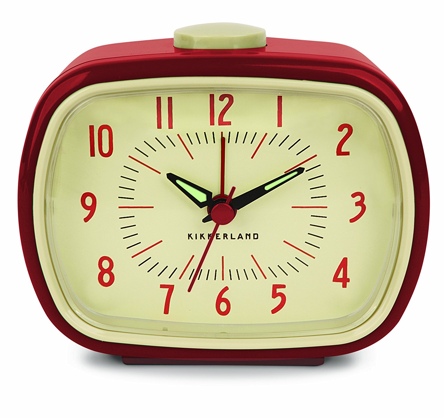 Amazon.com: Kikkerland Retro Alarm Clock, Green: Home & Kitchen