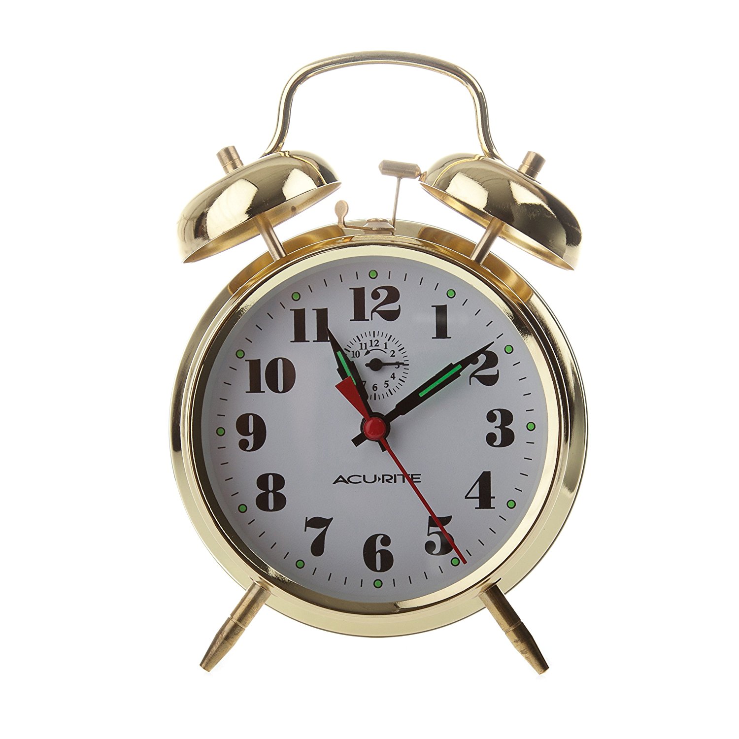 Amazon.com: AcuRite 15605 Vintage Twin Bell Alarm Clock: Home & Kitchen