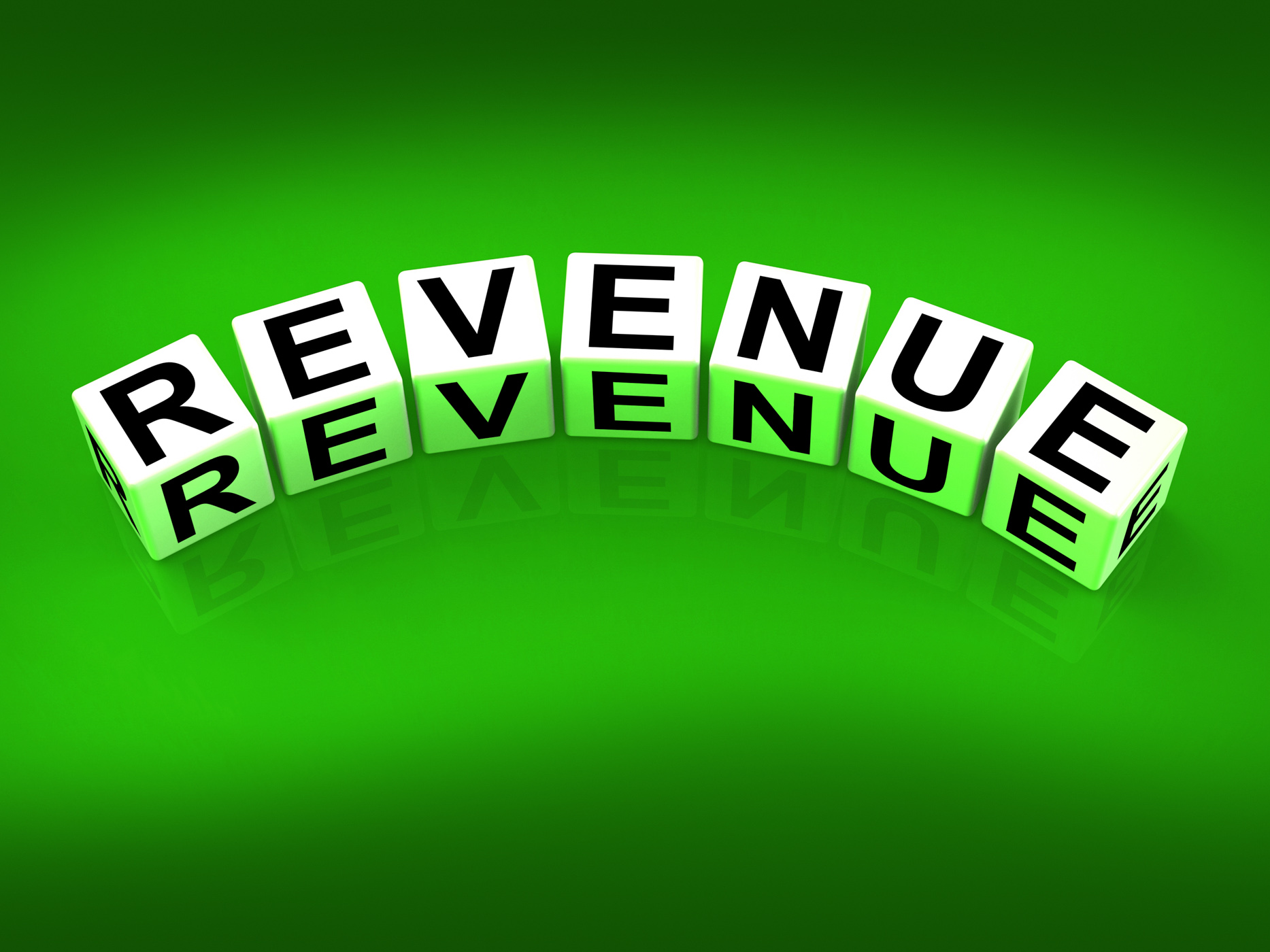 Revenue blocks mean finances revenues and proceeds photo