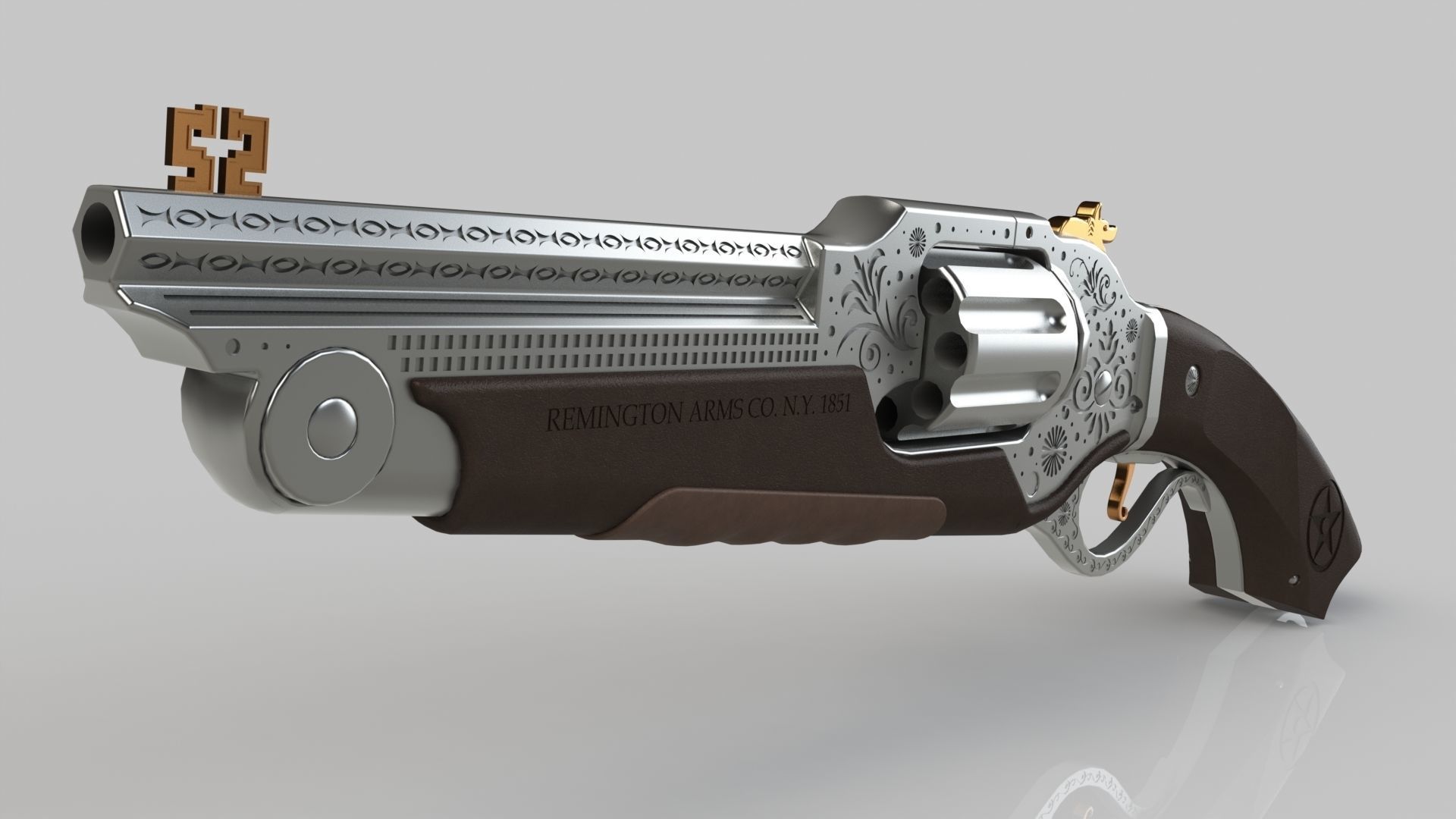Concept Art Revolver 3D | CGTrader