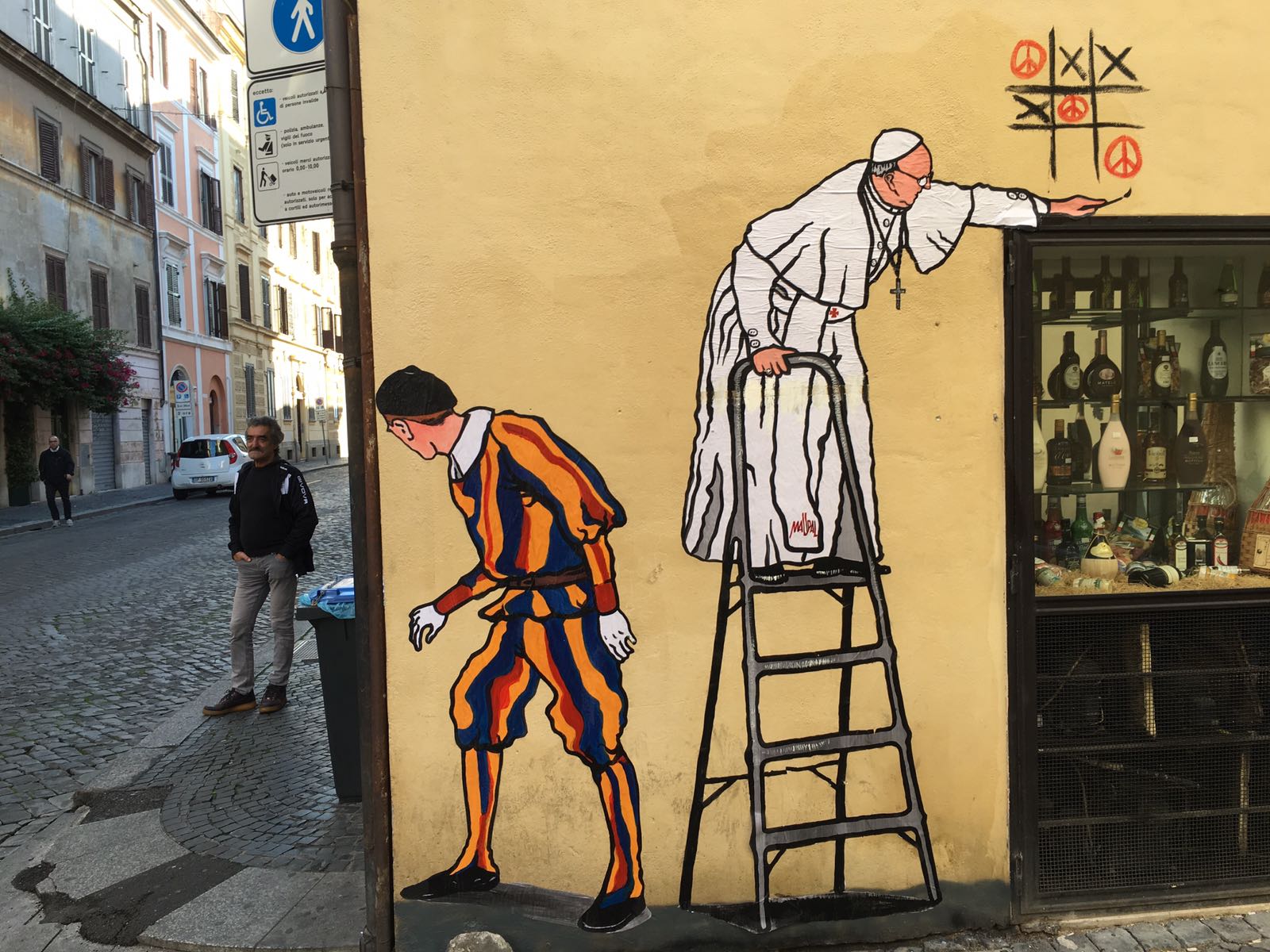 Here's the Latest Papal Graffiti in Rome, from the Artist that ...
