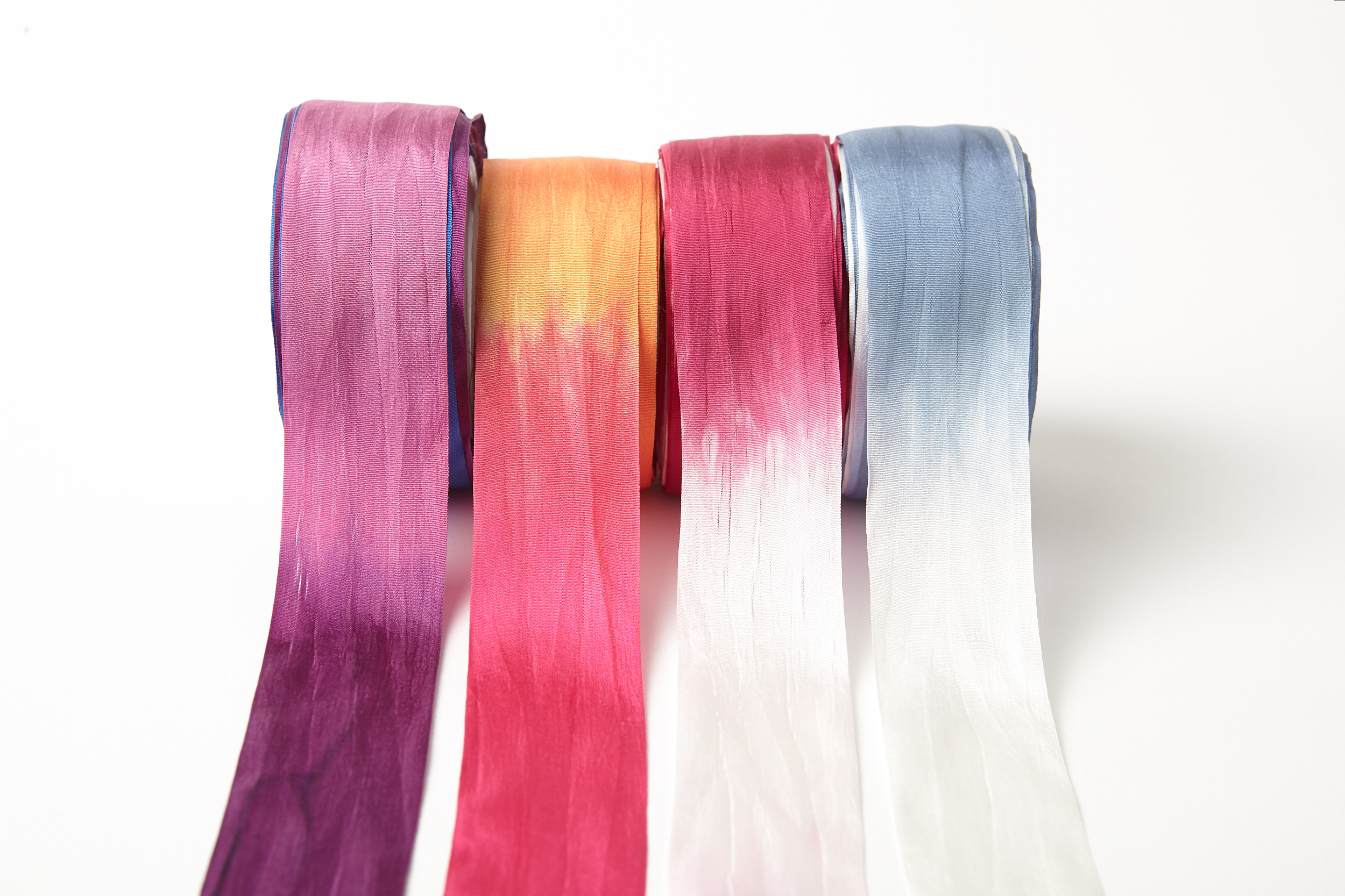 1 1/4 Inch Gypsy Variegated Silk Ribbon - May Arts Wholesale Ribbon