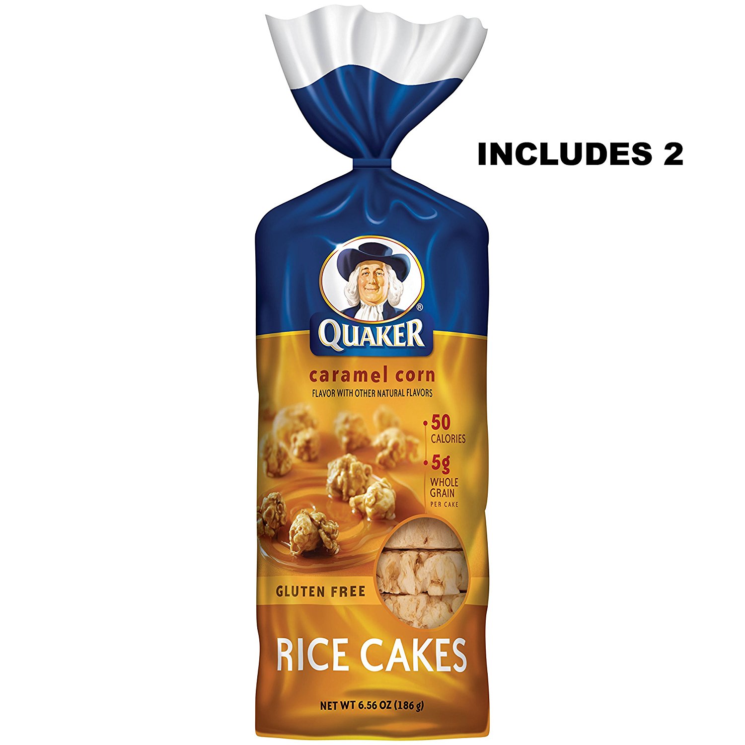 Amazon.com : Quaker Gluten Free Rice Cakes Variety Pack, 6 Count ...