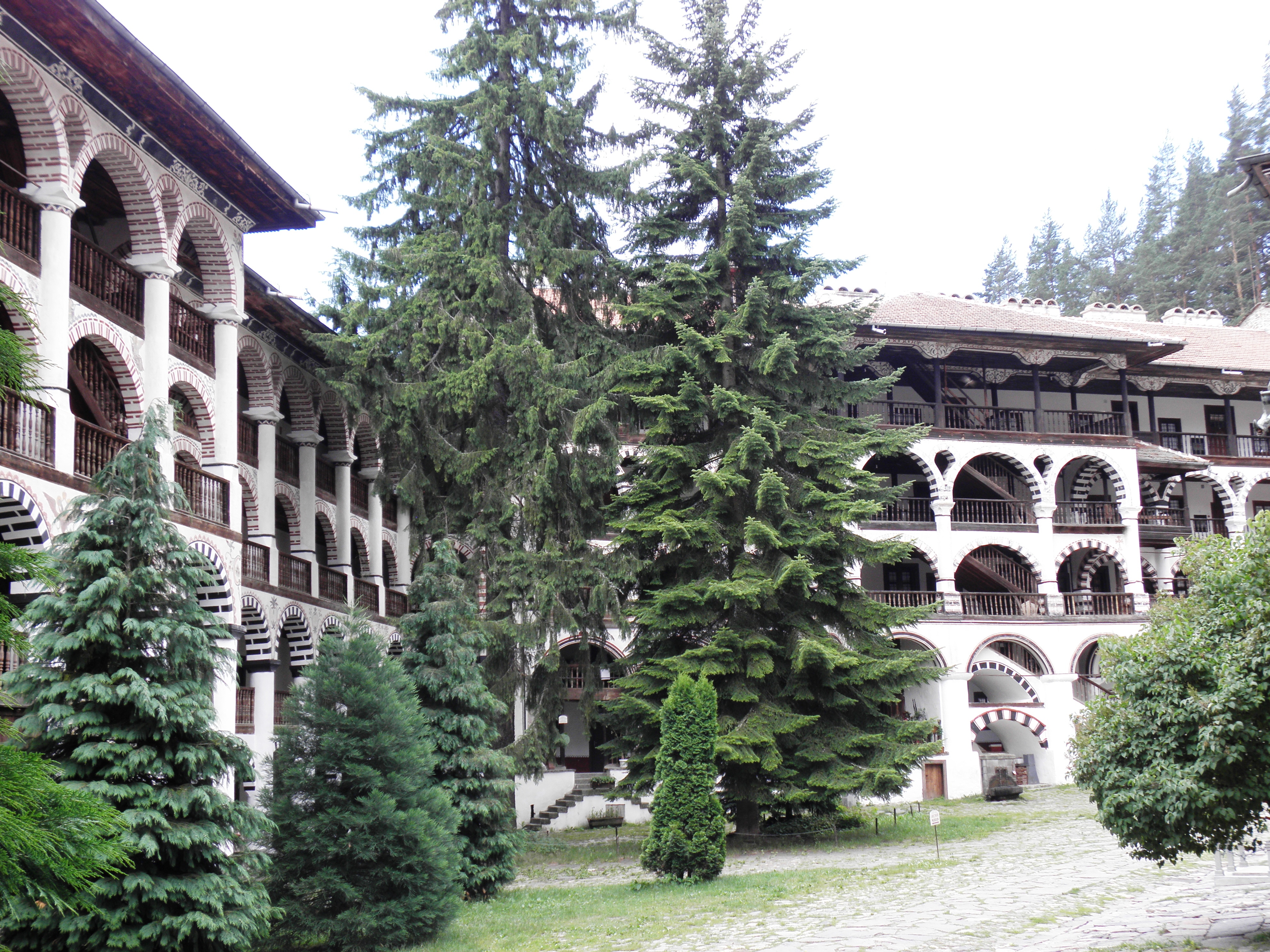 Rila monastery in bulgaria. photo