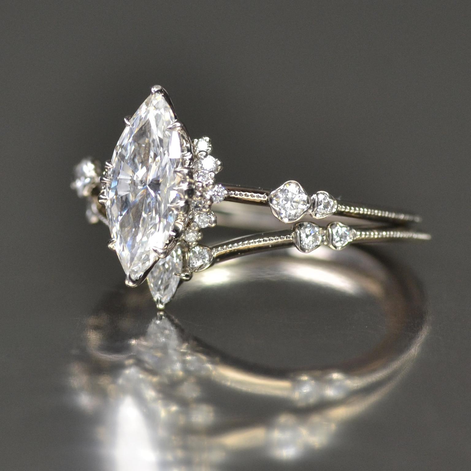 Marquis Diamond Solitaire Supreme engagement ring | Kataoka | The ...