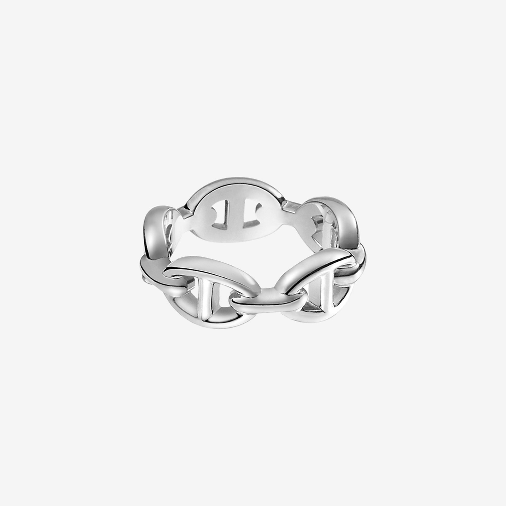 Chaine d'Ancre Enchainee ring, small model | Hermès