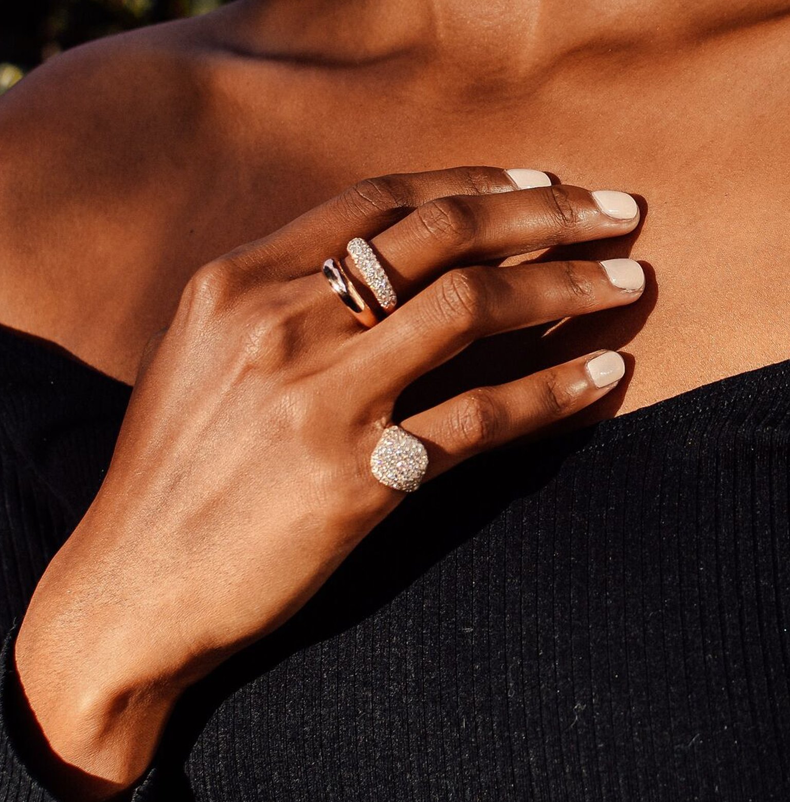 Bling Pinky Ring | Carbon & Hyde
