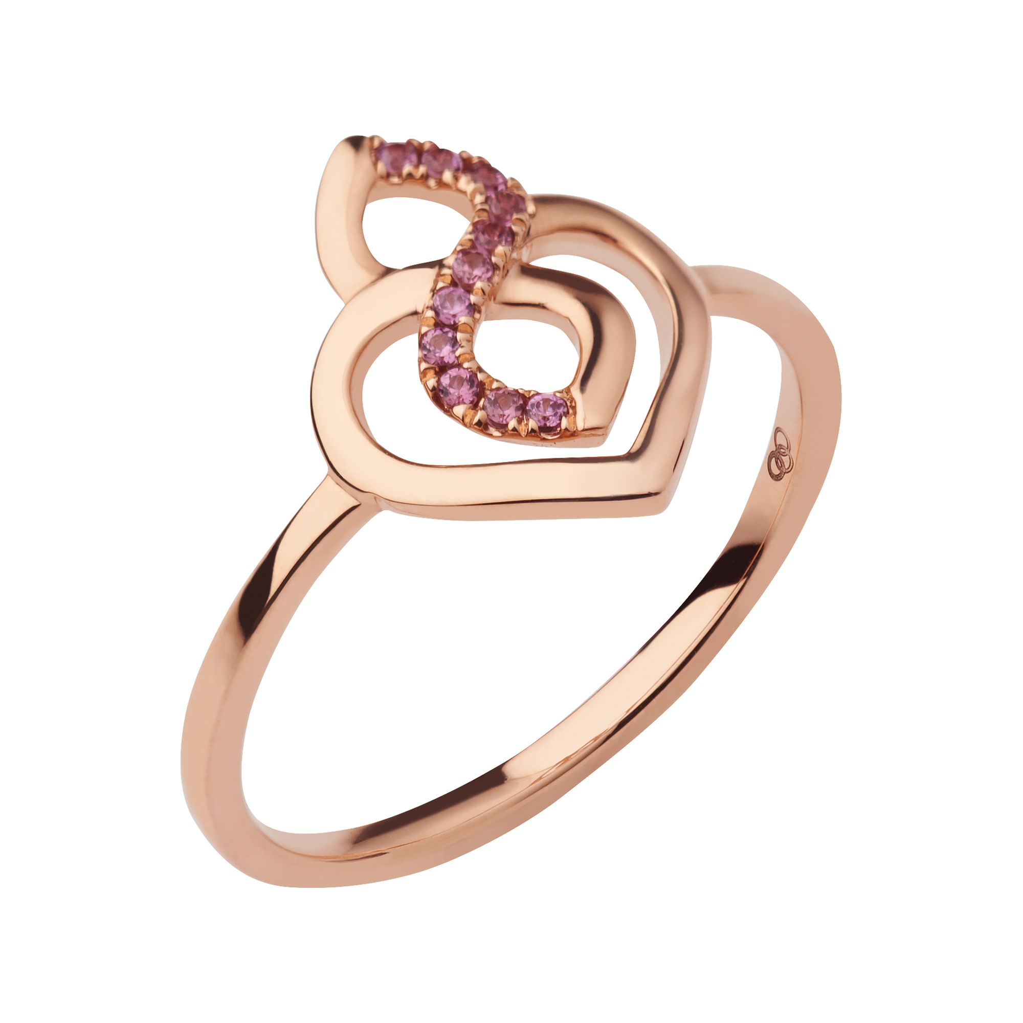 18K Rose Gold & Rhodolite Garnet Infinite Love Ring | Links of London