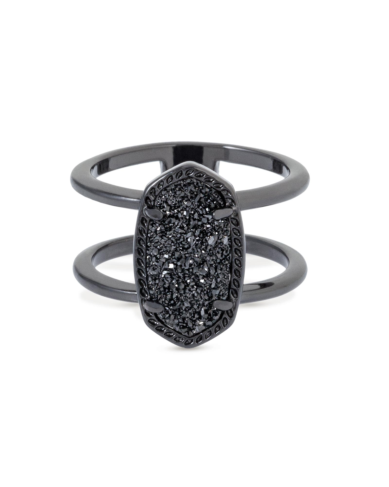 Elyse Double Band Ring in Gunmetal | Kendra Scott Jewelry