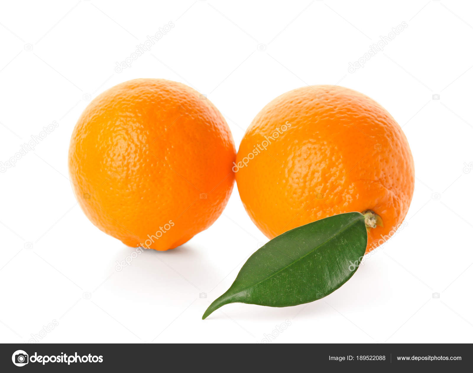 Tasty ripe oranges on white background — Stock Photo © serezniy ...