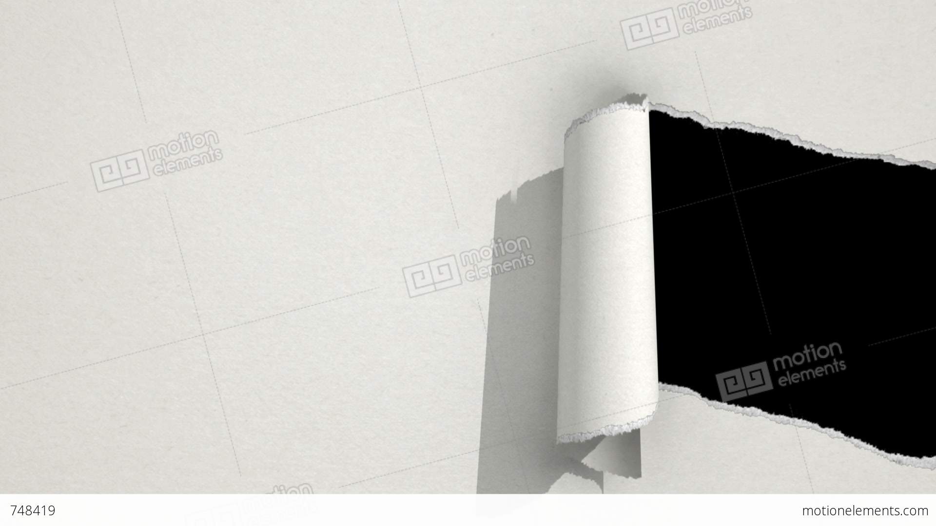 Ripped Paper White Stock Animation | 748419