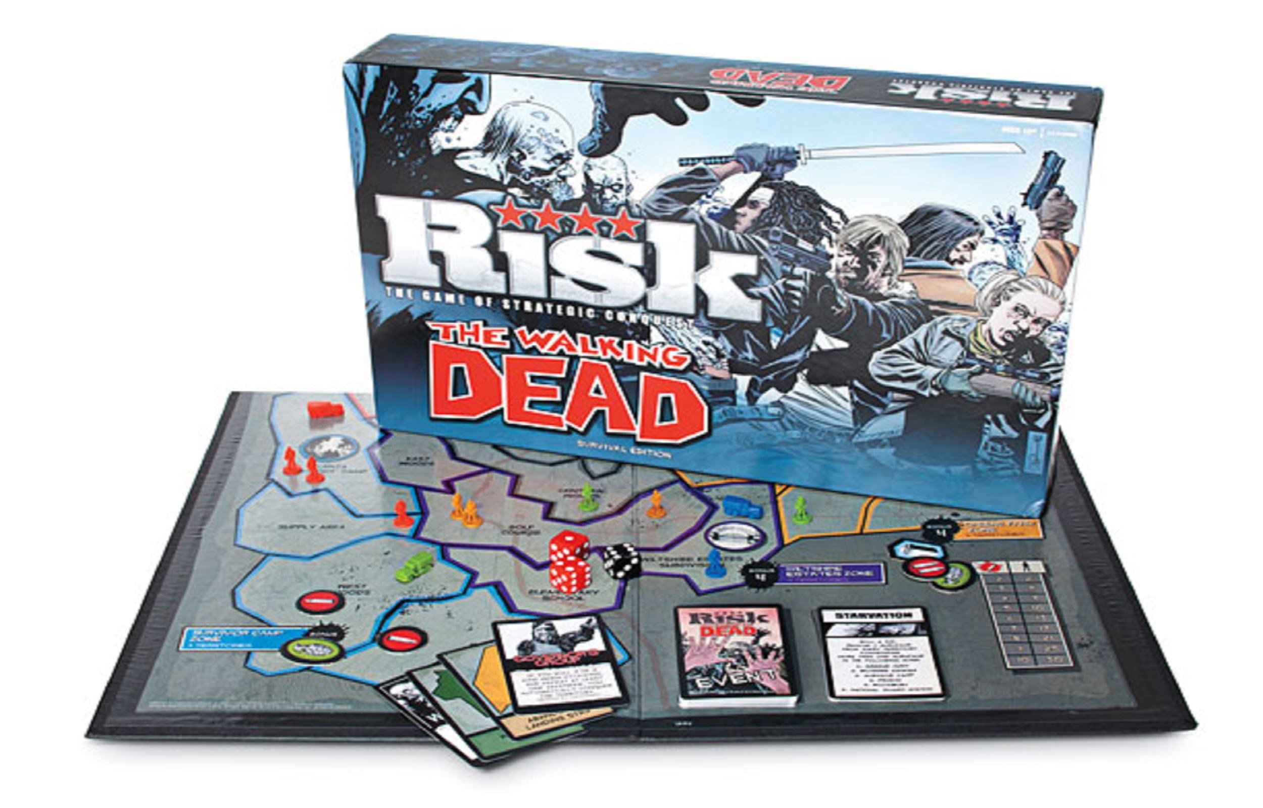 UNBOXING - Risk: The Walking Dead Survival Edition Board Game - YouTube