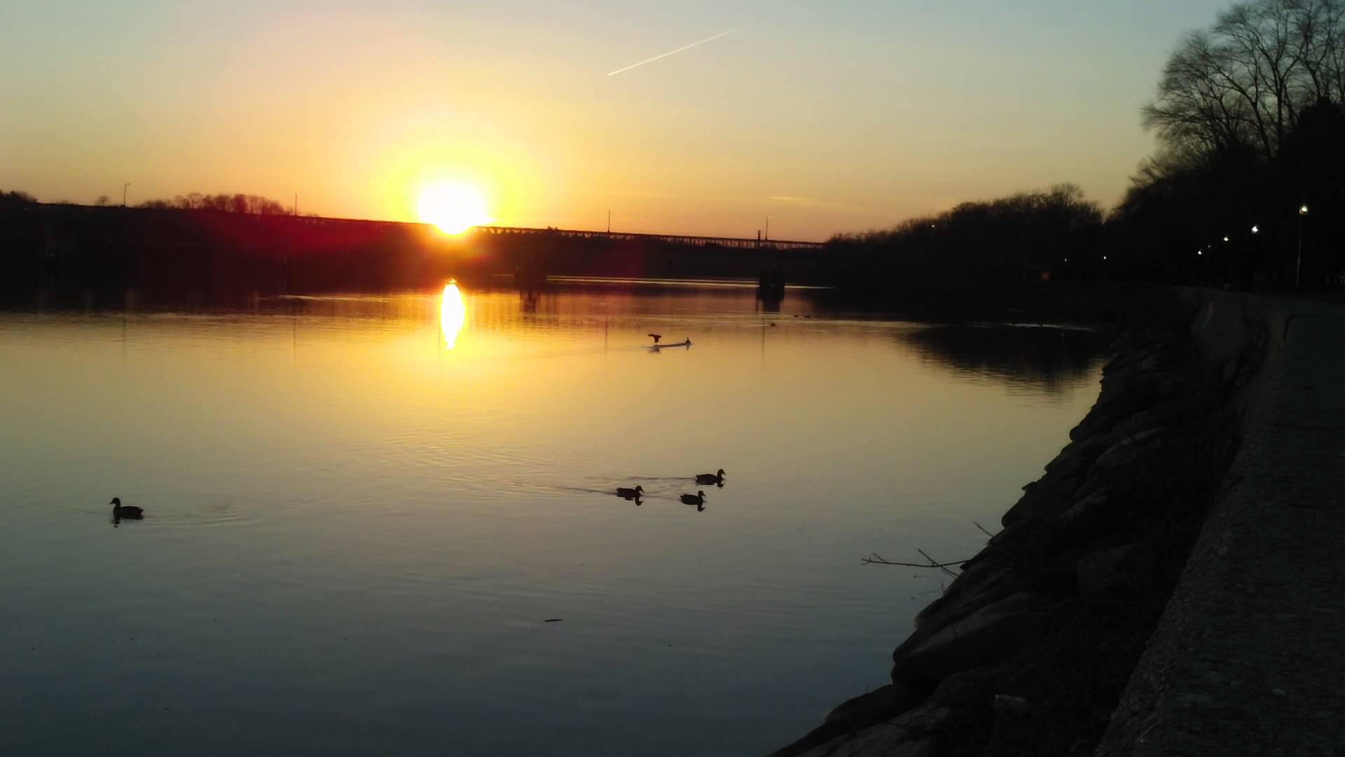 Peaceful Sunset at the River - YouTube
