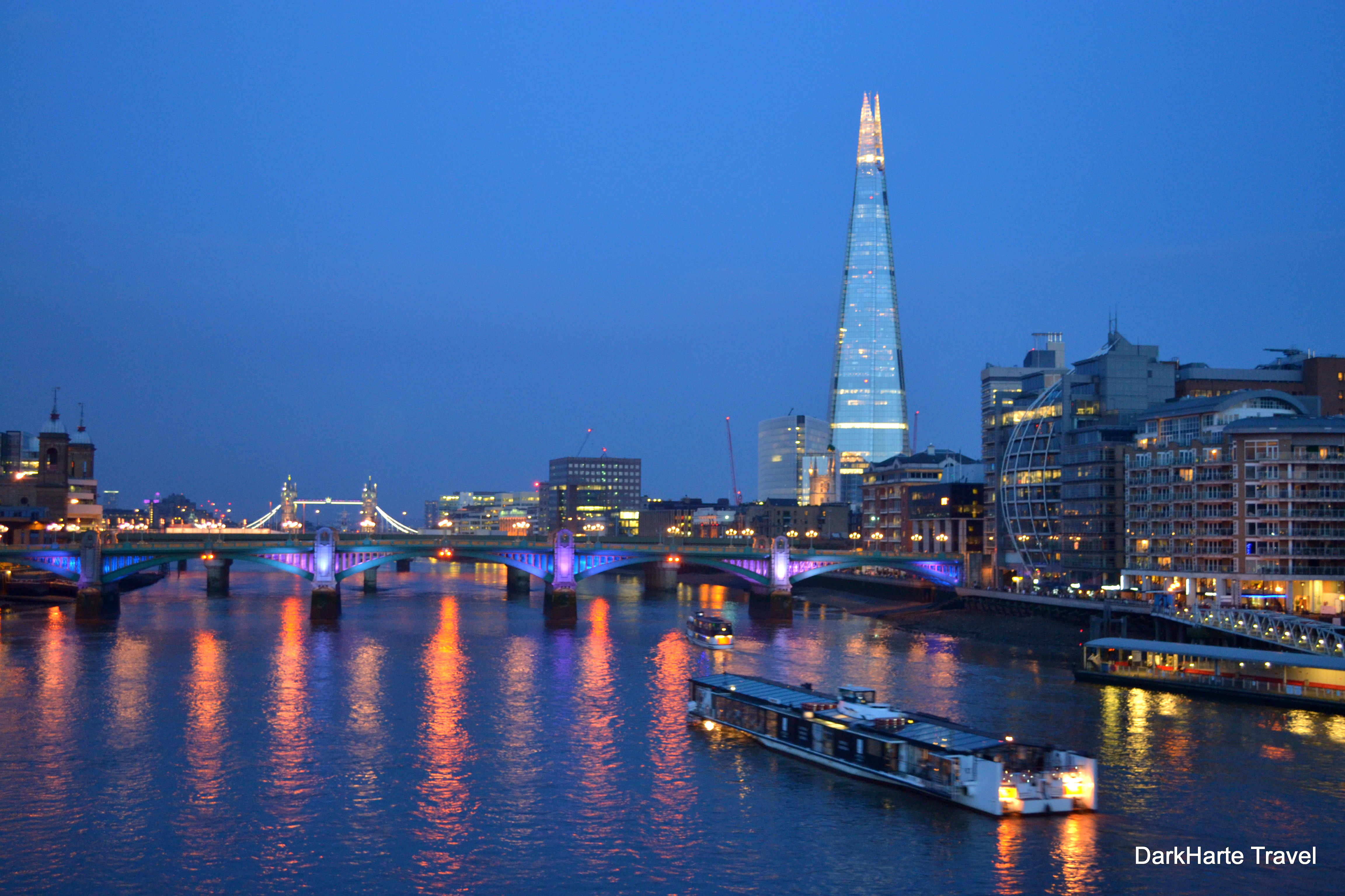 Twilight on the River Thames - Dark Heart Travel