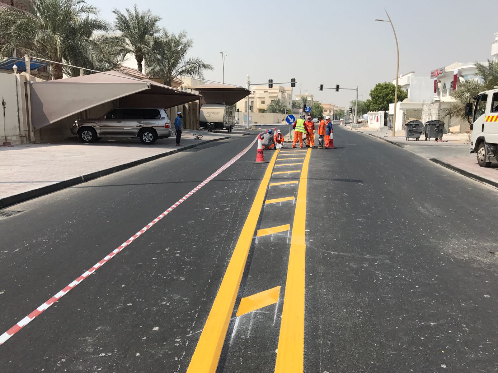 ROAD MARKINGS | Traffic Management Solutions Qatar