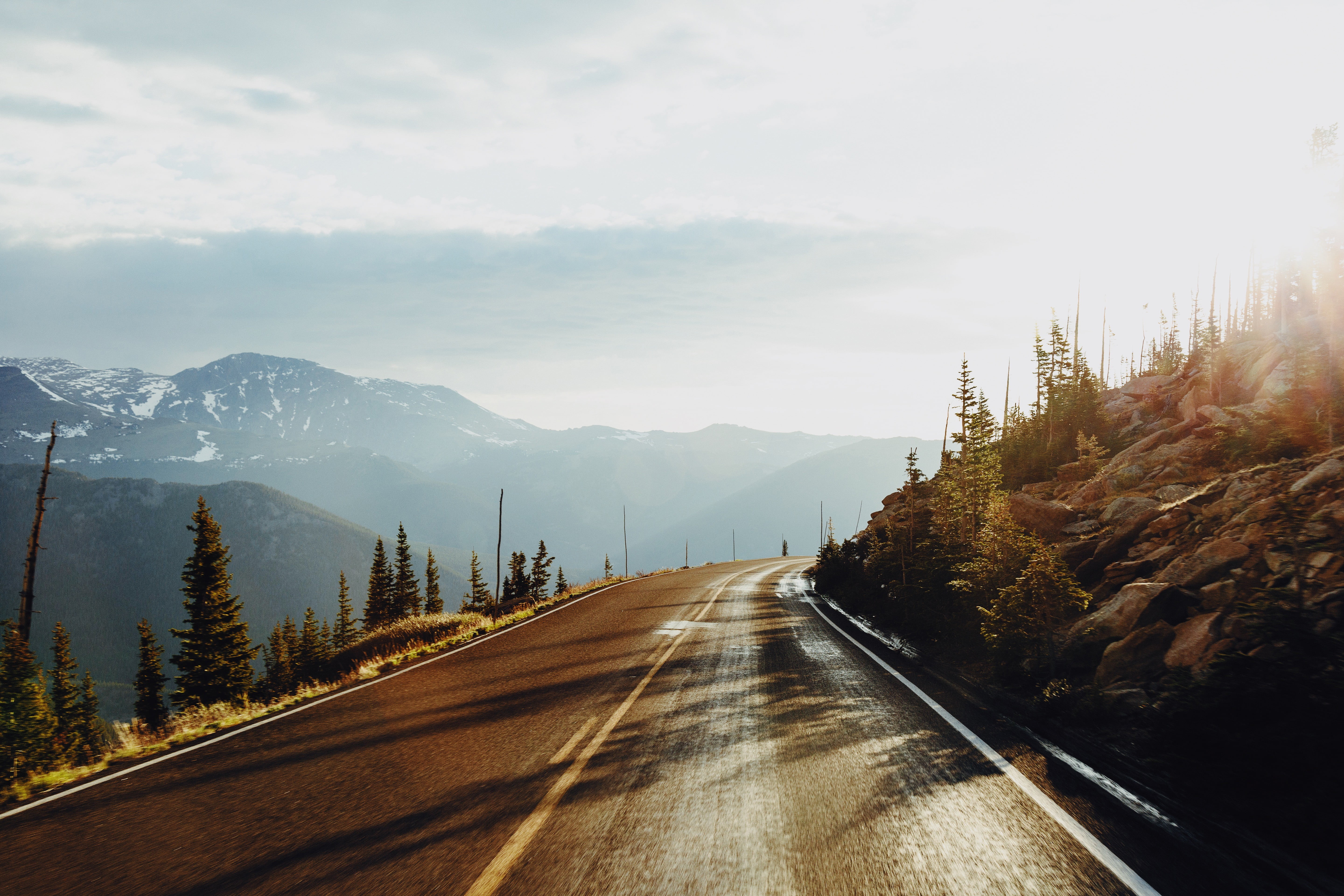 Road near mountain panoramic photography HD wallpaper | Wallpaper Flare
