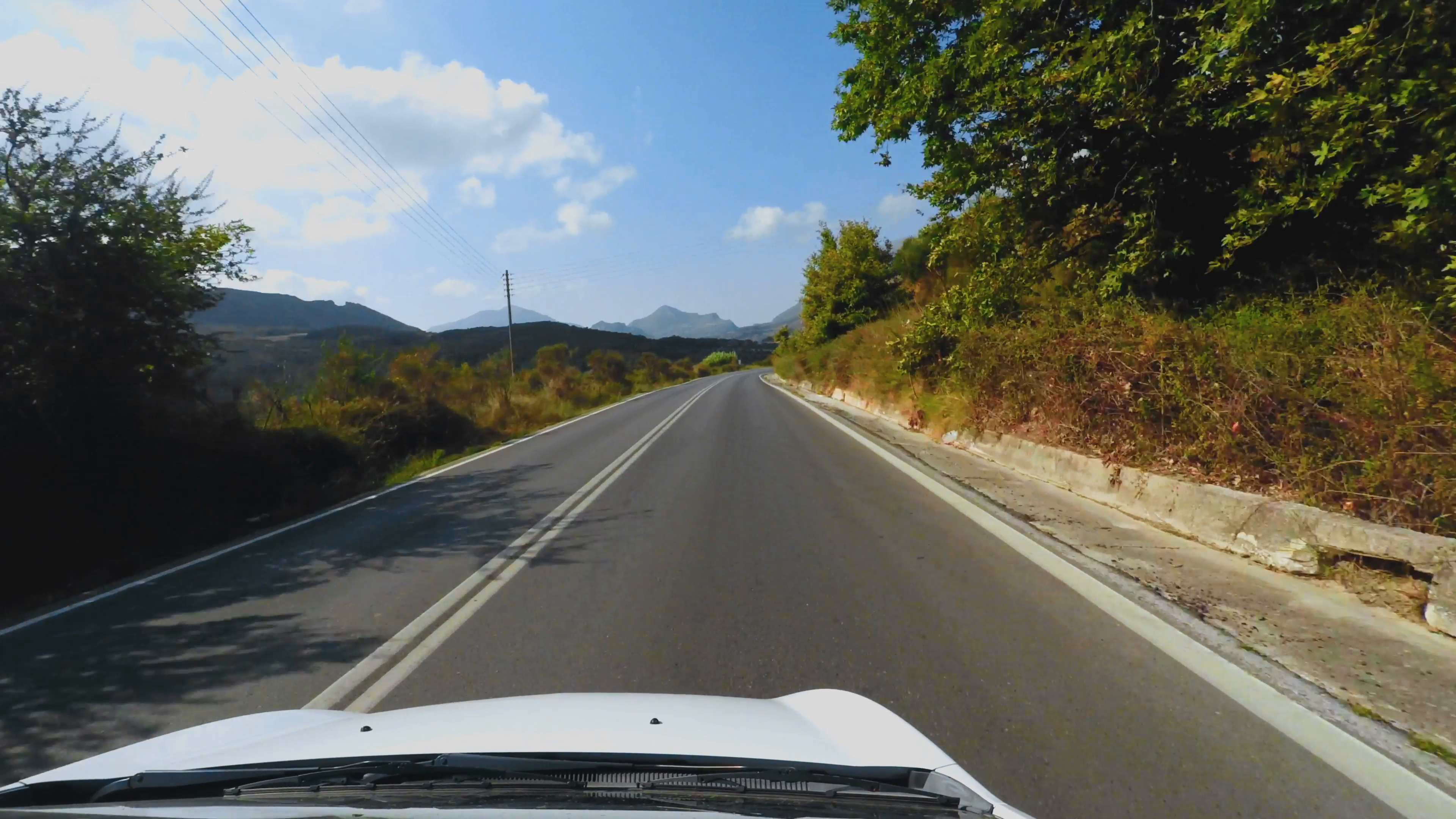 Driving on Mountain Road on Island Crete Greece Stock Video Footage ...