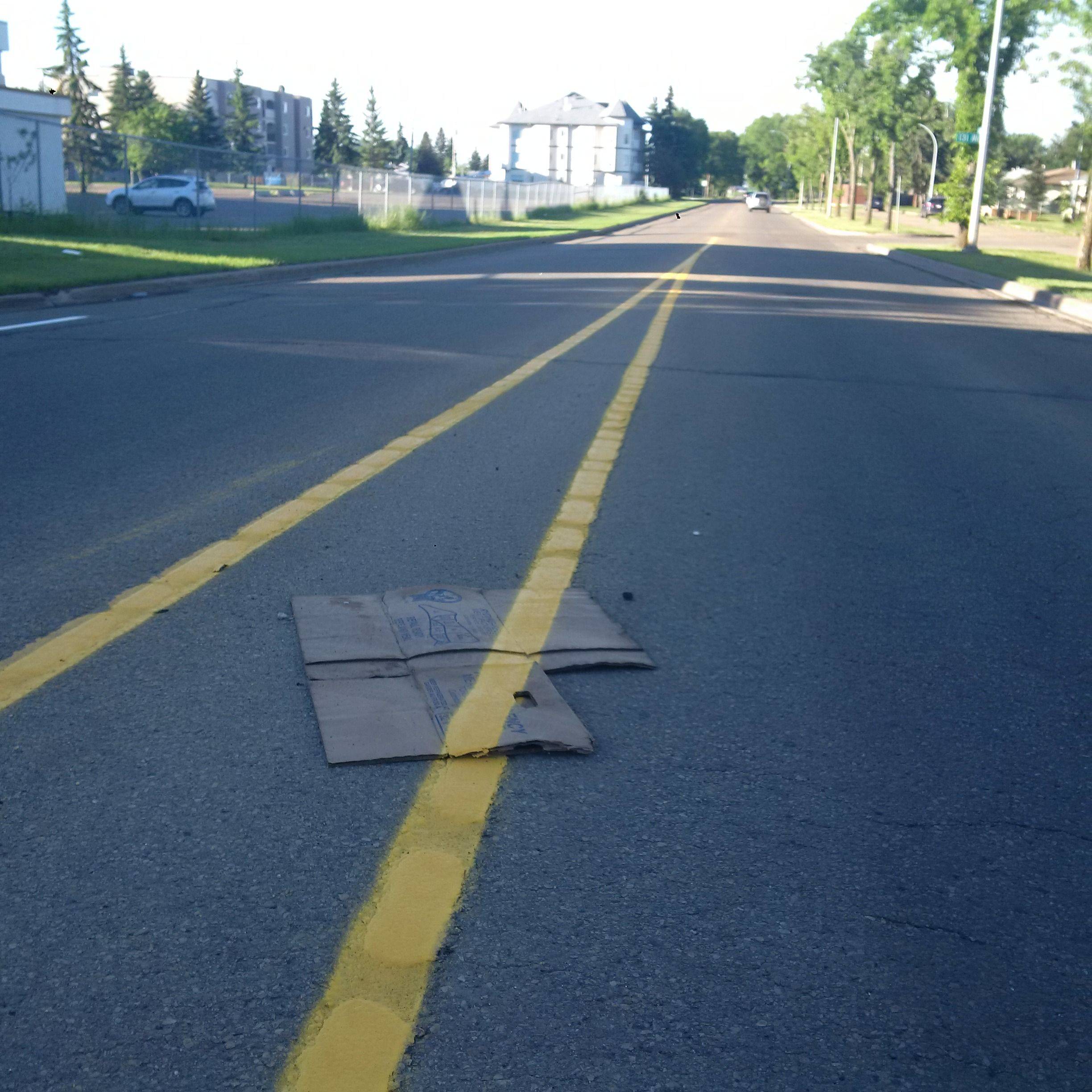 Photos of Edmonton street appear to show line-painting fail ...