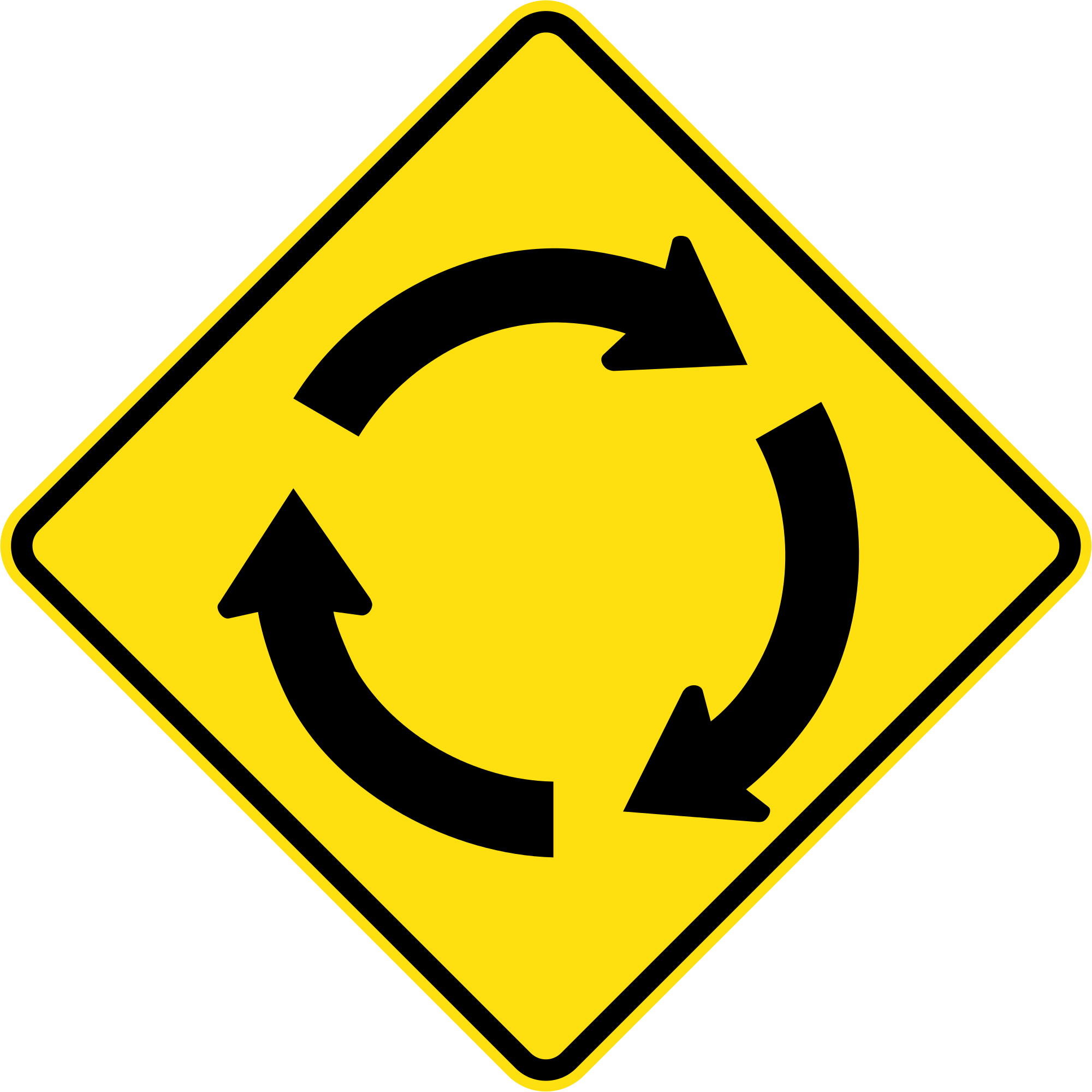 File:Australia road sign W2-7.svg - Wikimedia Commons