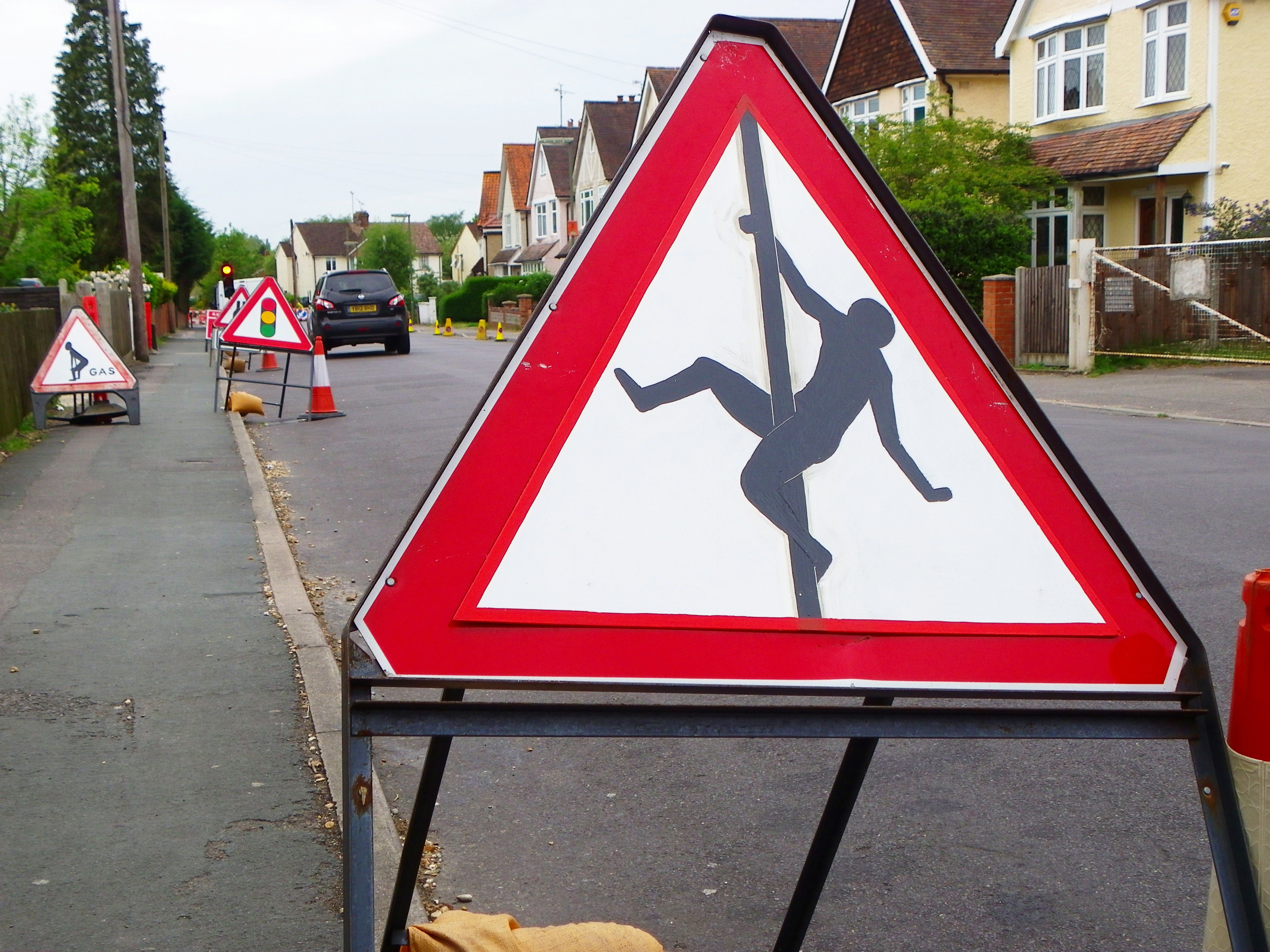 Men at Work' (12 May 2015). by steve came. roadworks in Camberley ...