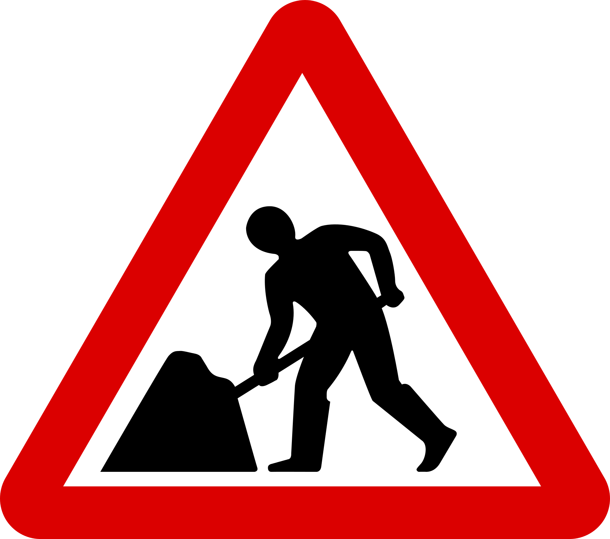 File:Mauritius Road Signs - Warning Sign - Road works.svg ...