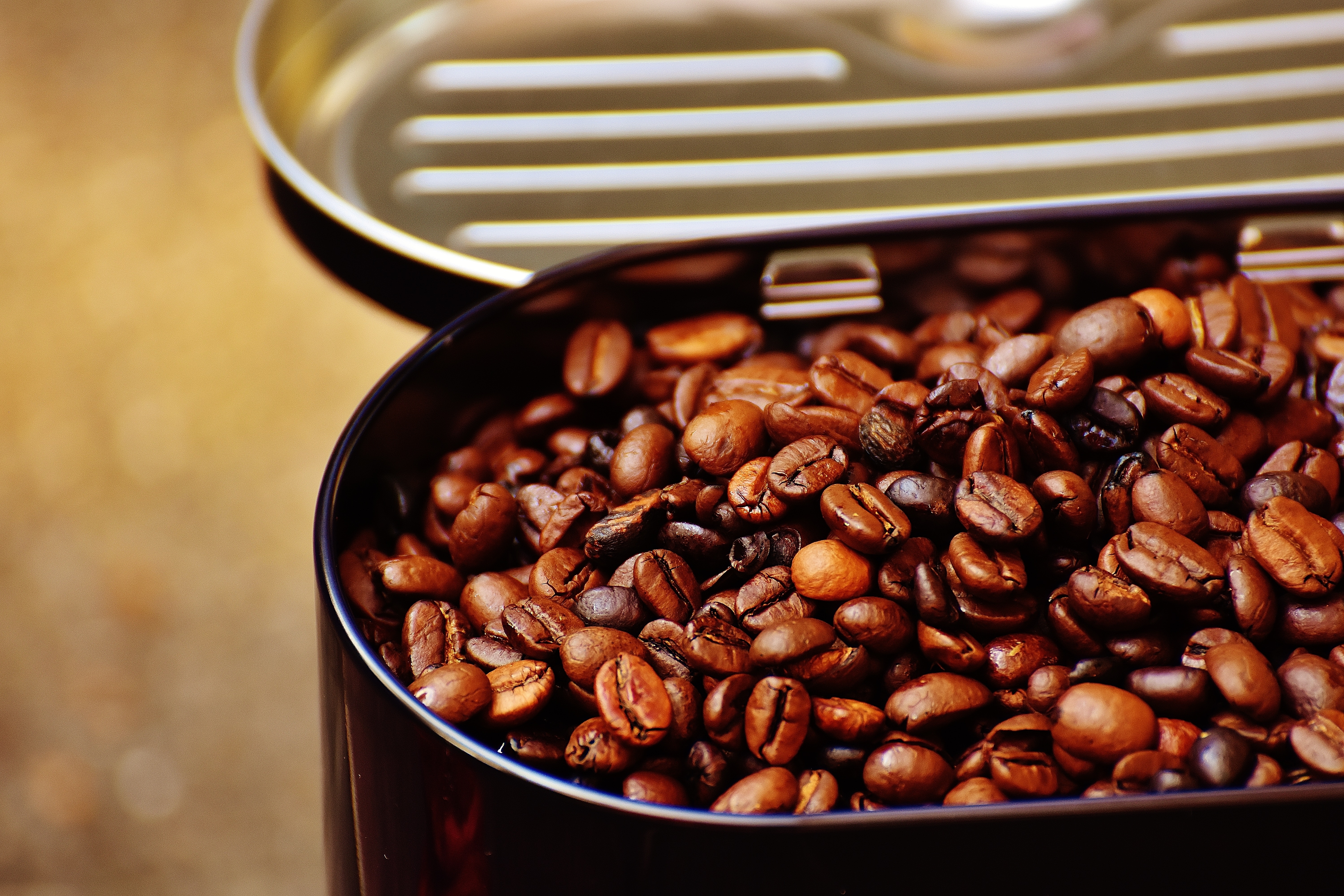 Roasted coffee beans photo