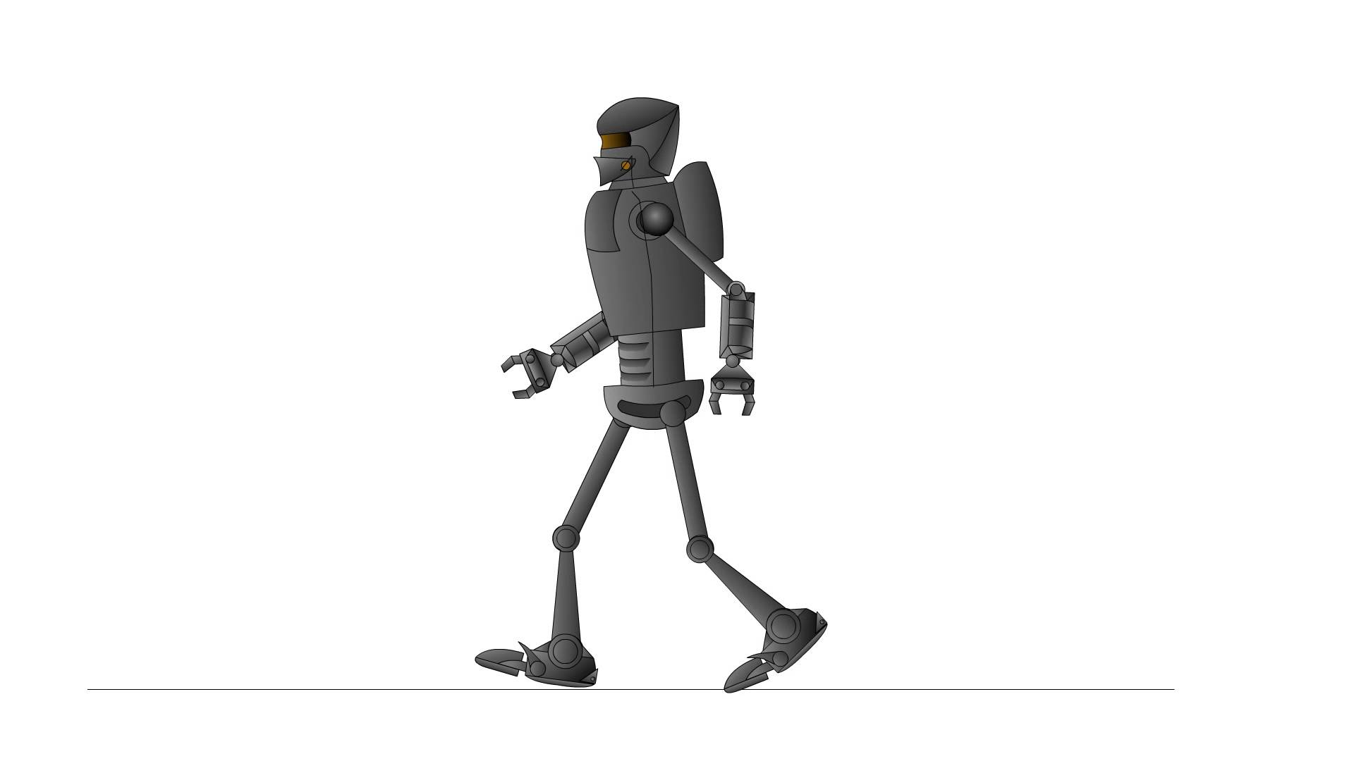 Robot walk photo