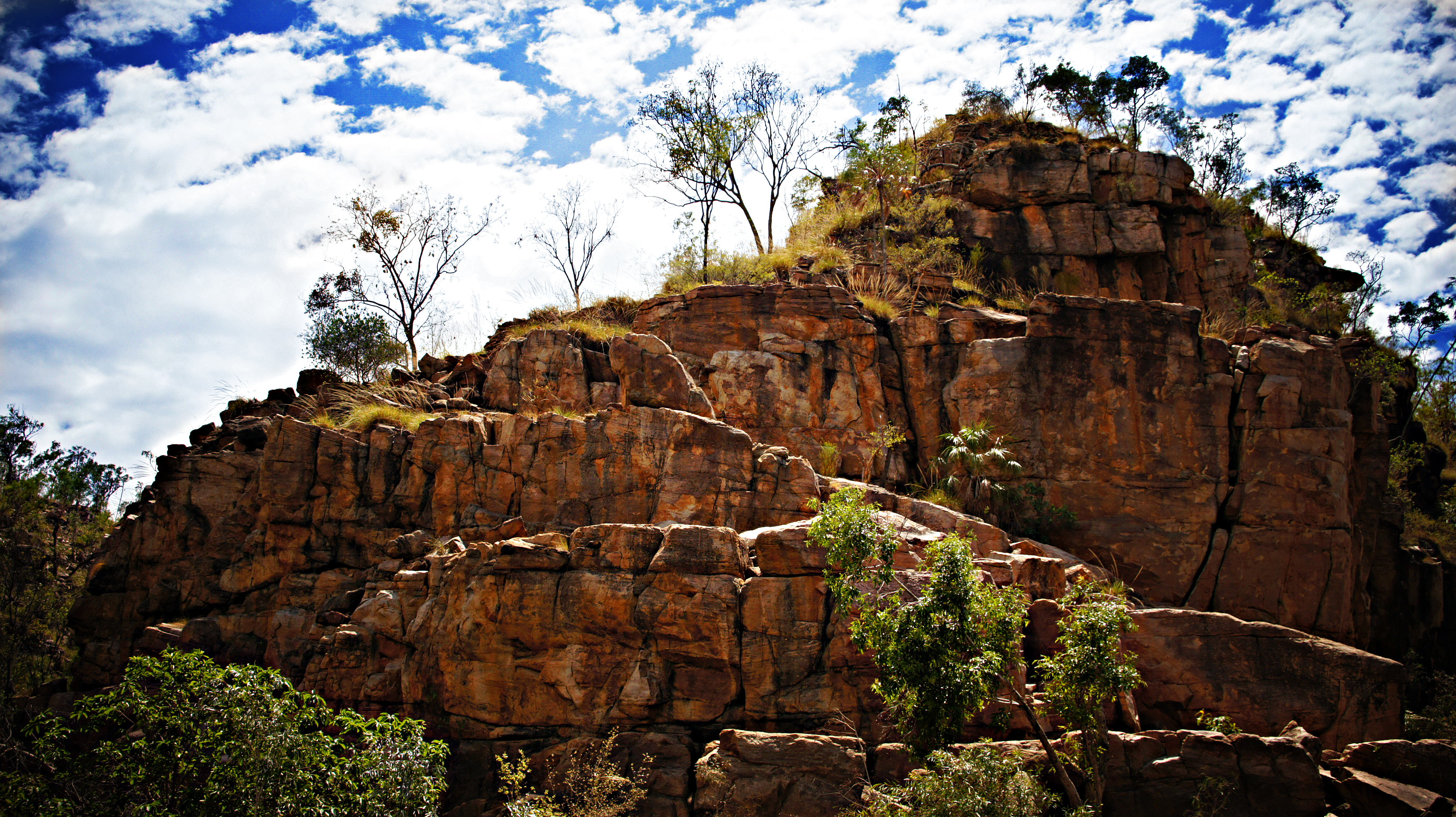 Rock cliffs in australia photo