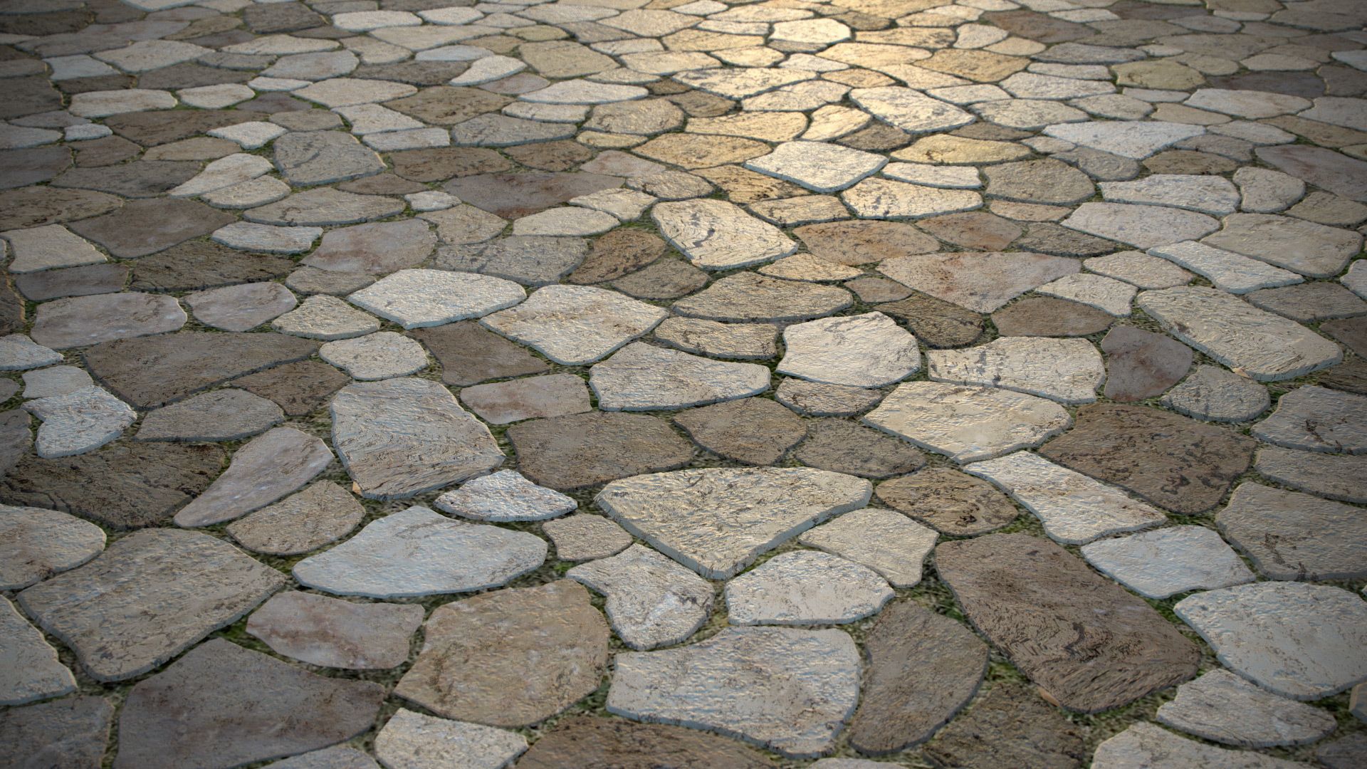 OMNITILES example Irregular rock floor | VIZPARK | Product ...