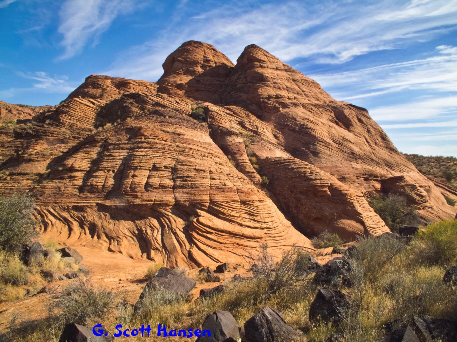 Red Cliffs Desert Reserve » Red Rock Formation Near Start of Loop