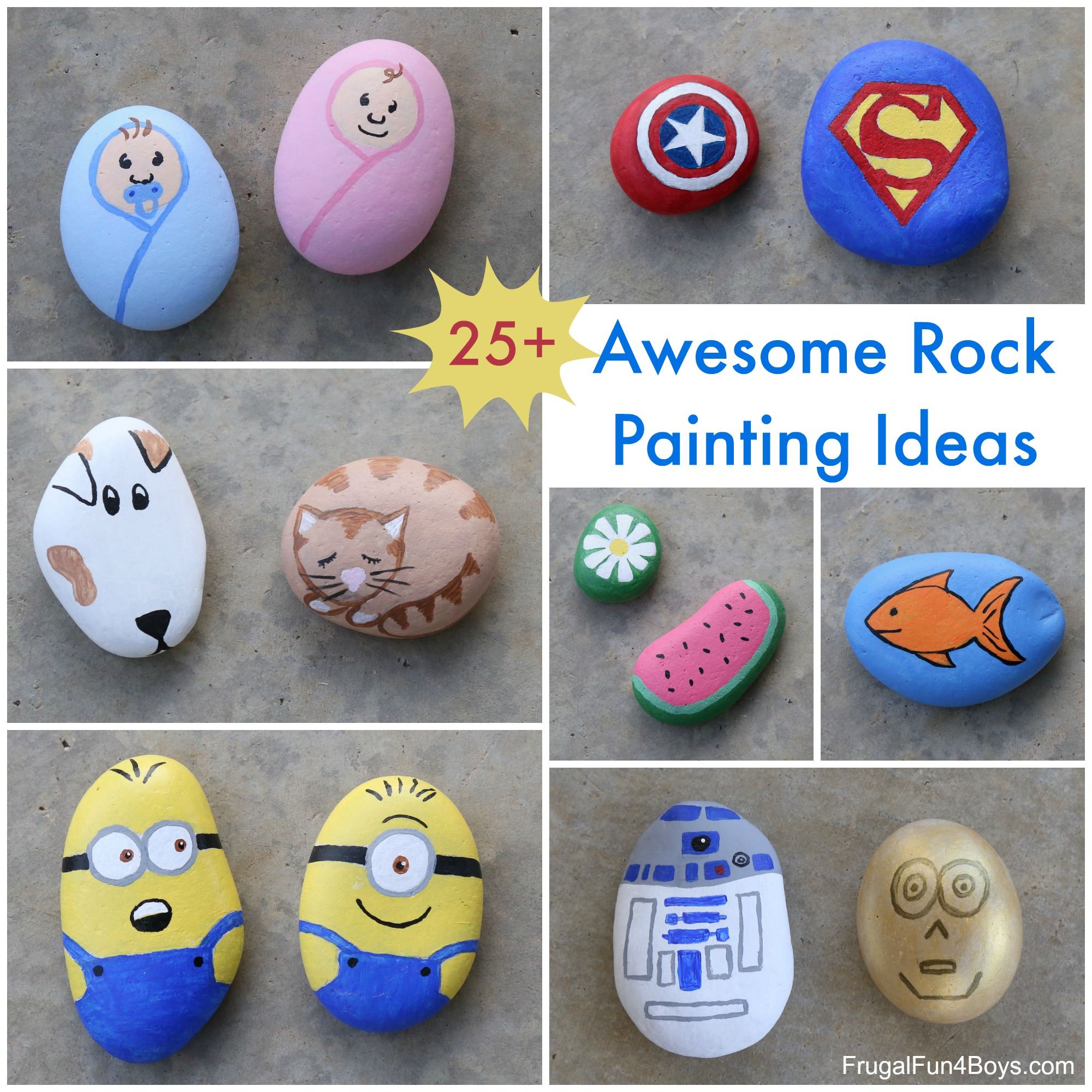 Rock Ideas - Great 25 Awesome Rock Painting Ideas — LiveToManage.com